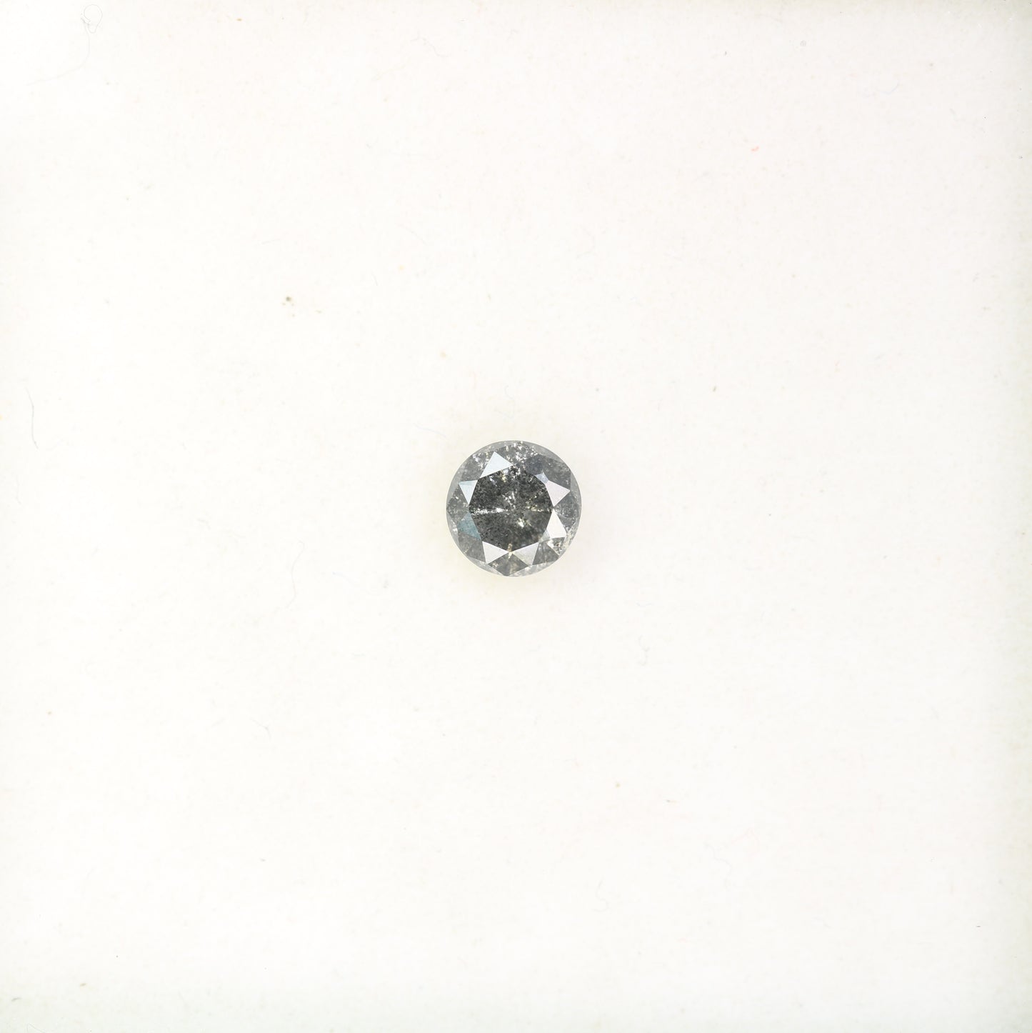 0.45 Carat Loose Salt and Pepper Round Brilliant Cut Diamond for Wedding Ring and Unique Artisan Jewelry Design - JayKrishna Diamond