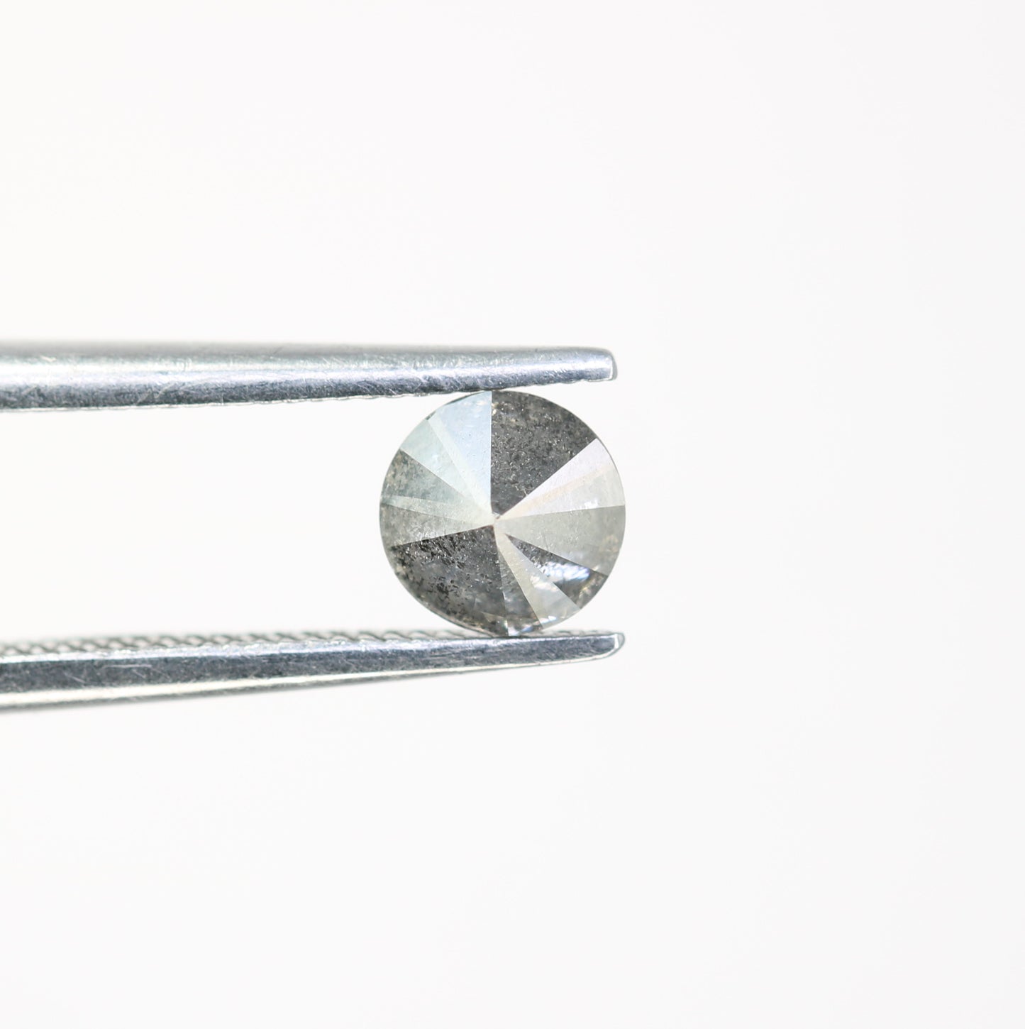 0.45 Carat Loose Salt and Pepper Round Brilliant Cut Diamond for Wedding Ring and Unique Artisan Jewelry Design - JayKrishna Diamond