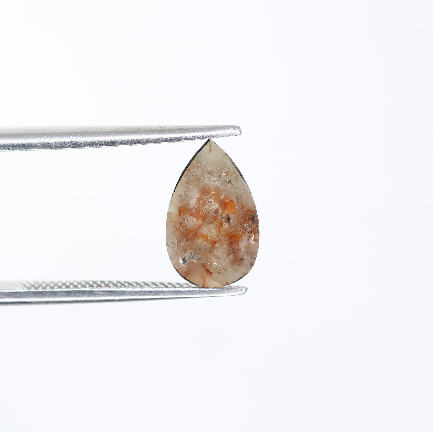 1.09 CT 9.80 MM Pear Shape Grey Natural Loose Diamond For Engagement Ring - JayKrishna Diamond