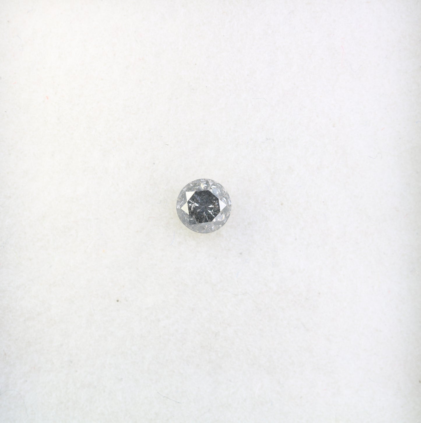 0.47 Carat Salt And Pepper Loose Round Brilliant Cut Diamond For Wedding Ring - JayKrishna Diamond