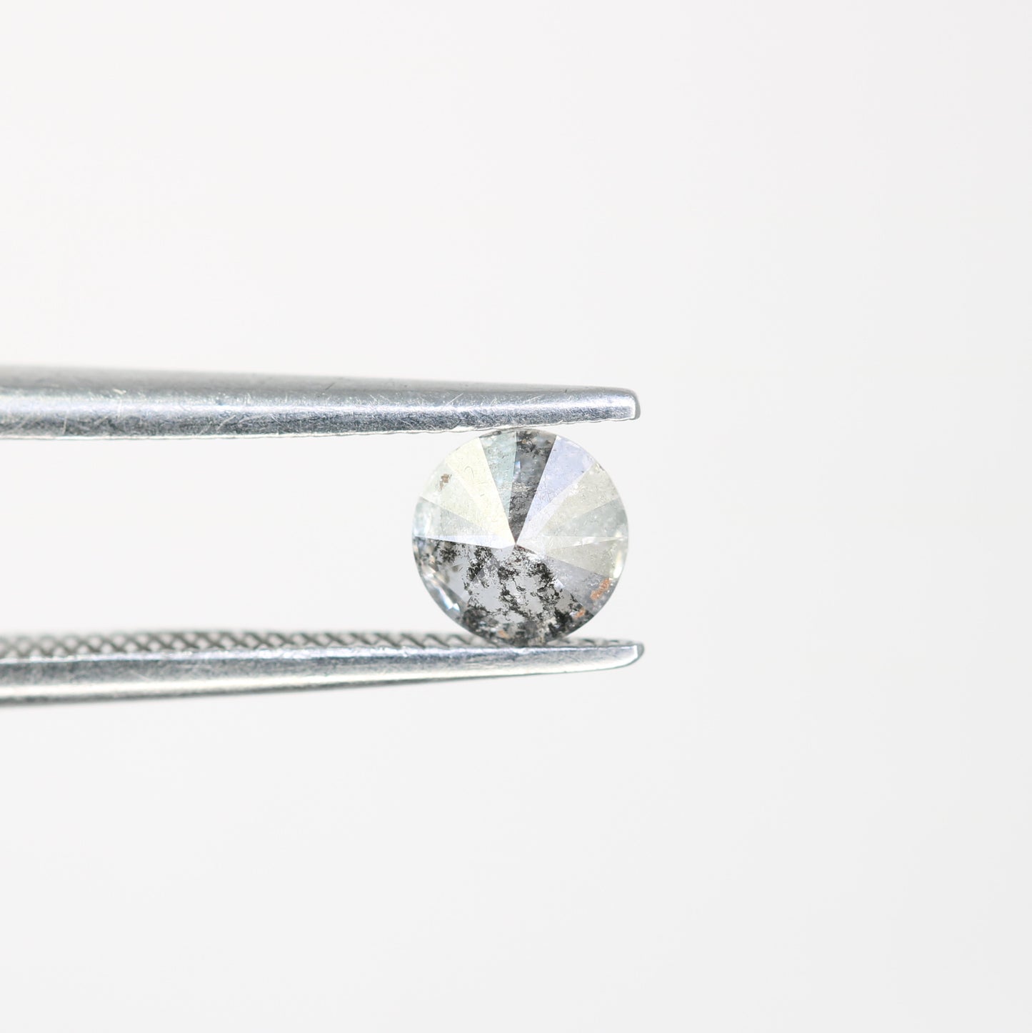 Unique 0.37 CT Salt & Pepper Round Brilliant Cut Diamond | Perfect for Wedding Rings - JayKrishna Diamond