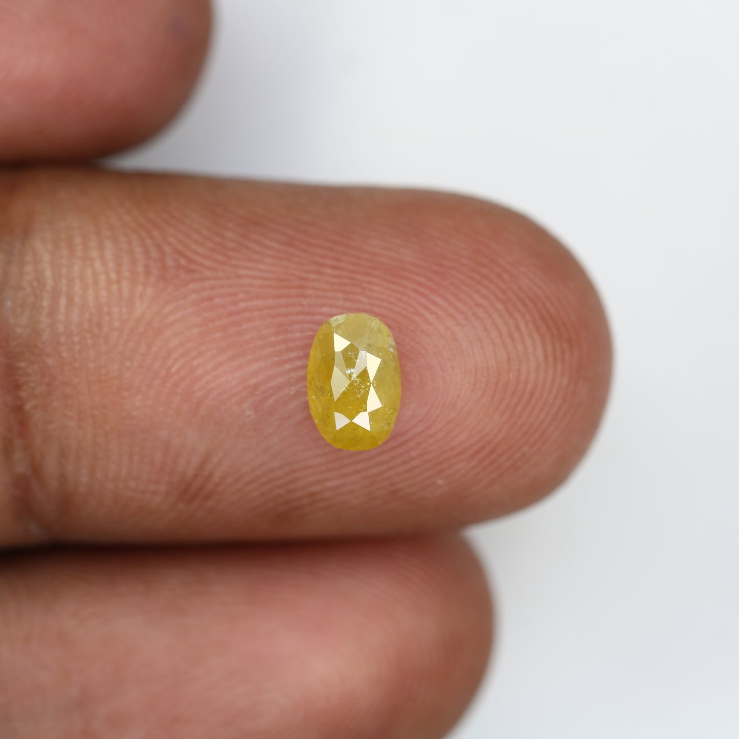 0.71 CT 6.50 MM Oval Shape Yellow Diamond For Wedding Ring - JayKrishna Diamond