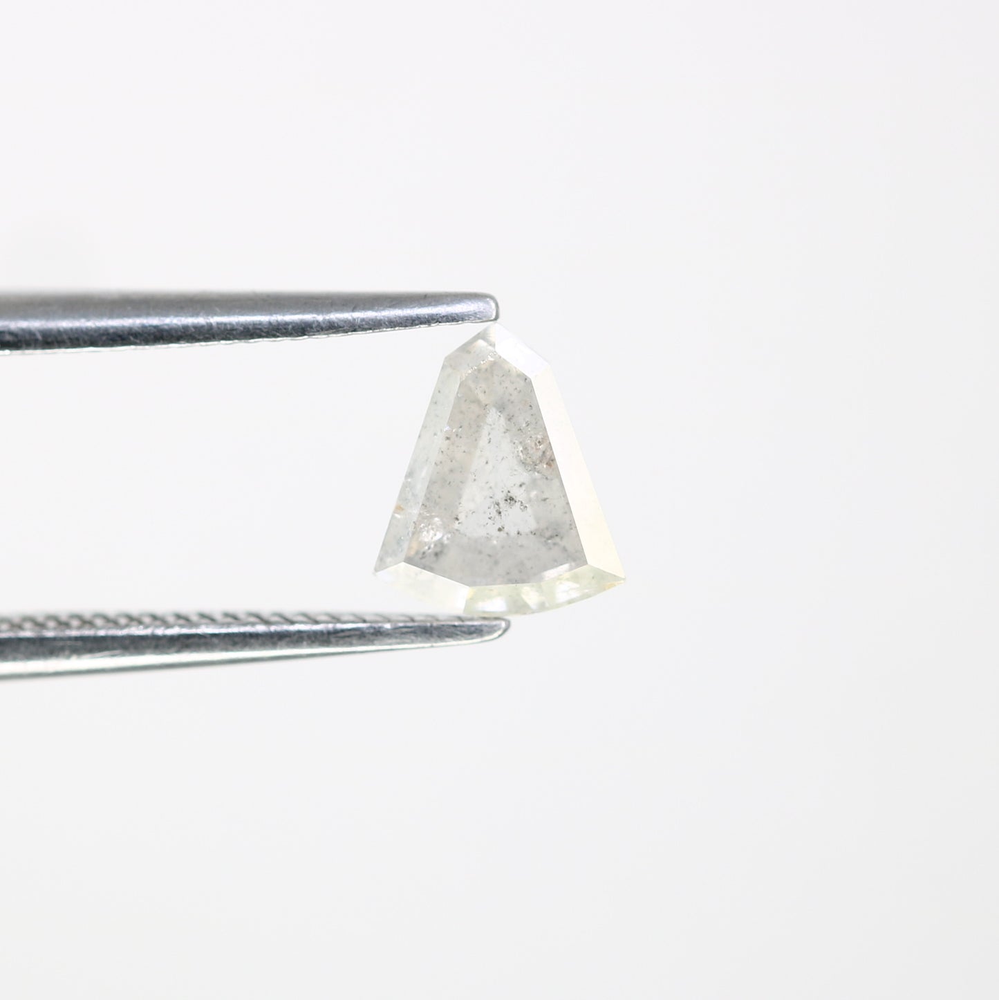 0.70 CT Salt And Pepper Shield Shaped Natural Diamond For Engagement Ring - JayKrishna Diamond