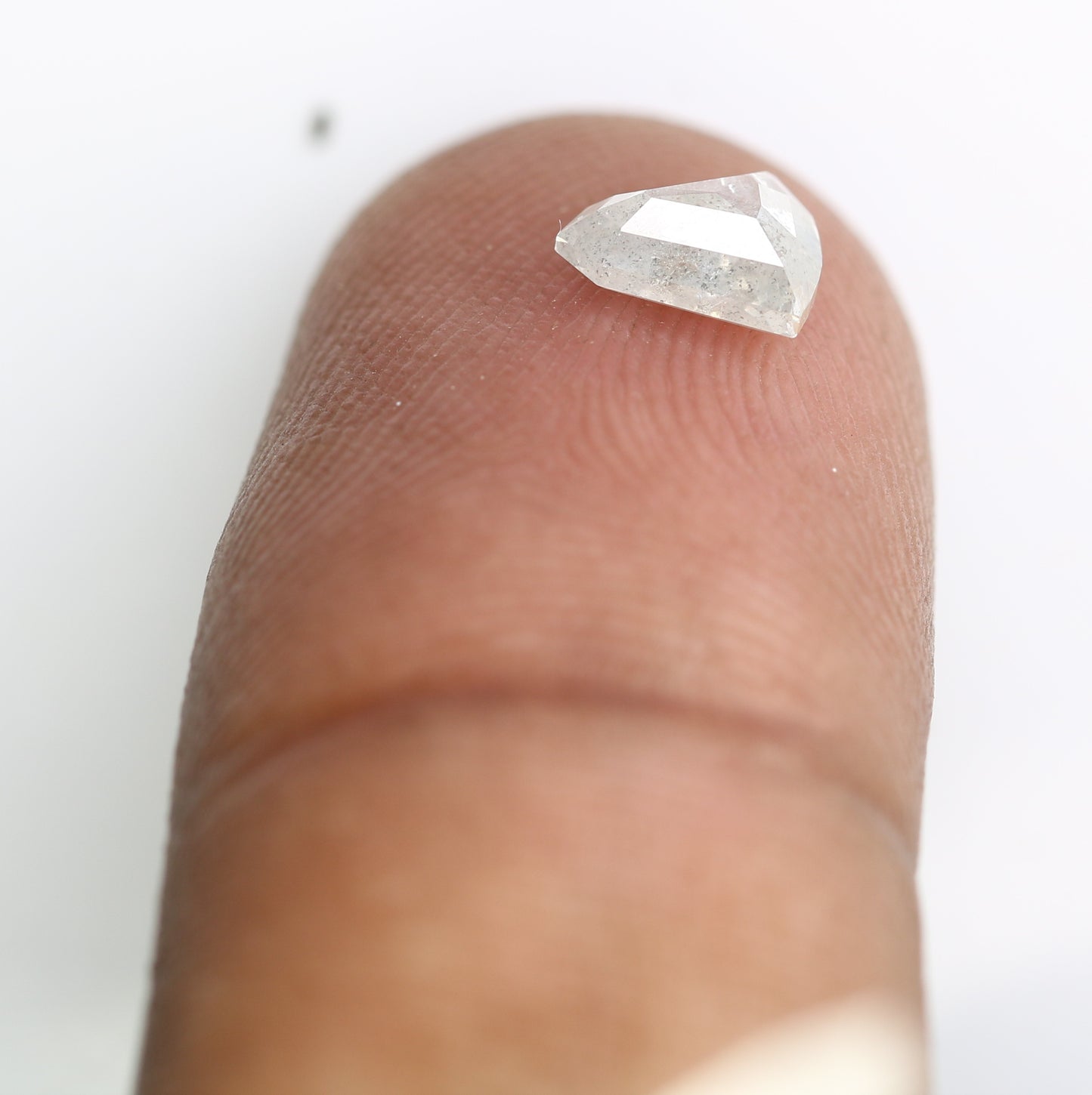 0.70 CT Salt And Pepper Shield Shaped Natural Diamond For Engagement Ring - JayKrishna Diamond