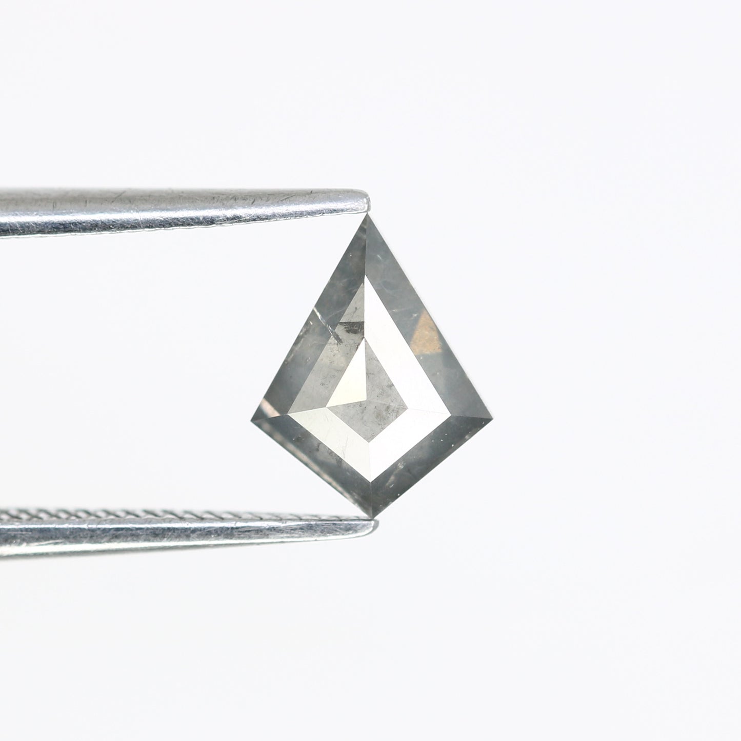 0.91 Carat Natural Salt And Pepper 8.30 MM Loose Kite Cut Diamond For Promise Ring - JayKrishna Diamond