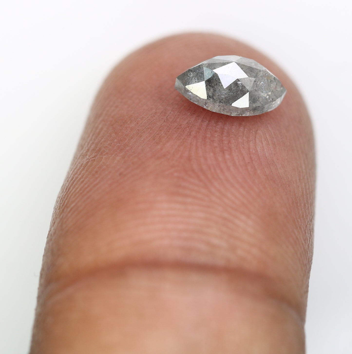 0.98 CT 7.60 MM Marquise Shape Salt And Pepper Diamond For Engagement Ring - JayKrishna Diamond