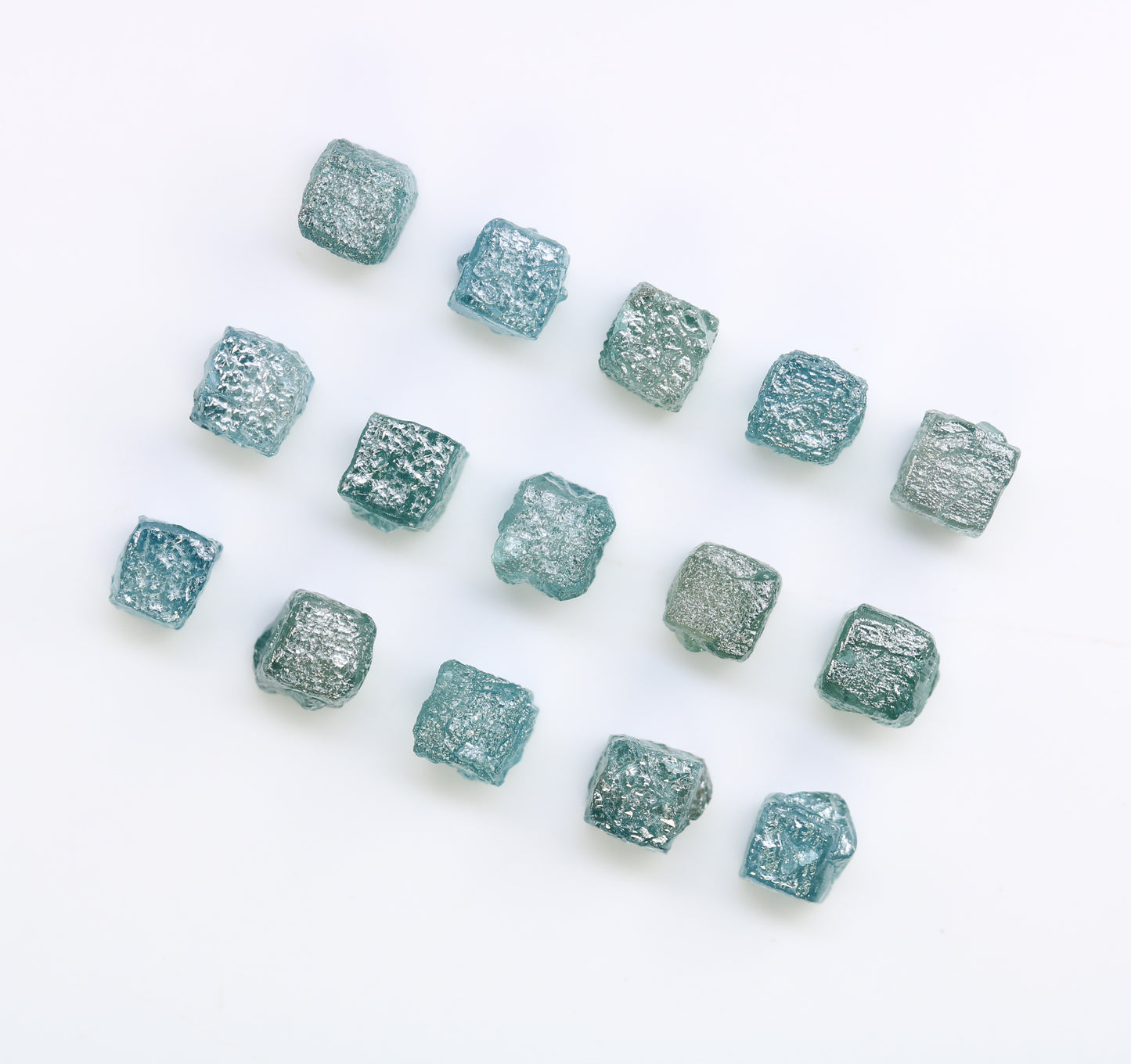 0.80 CT To 1.08 CT Blue Rough Cube Raw Diamond For Engagement Ring - JayKrishna Diamond