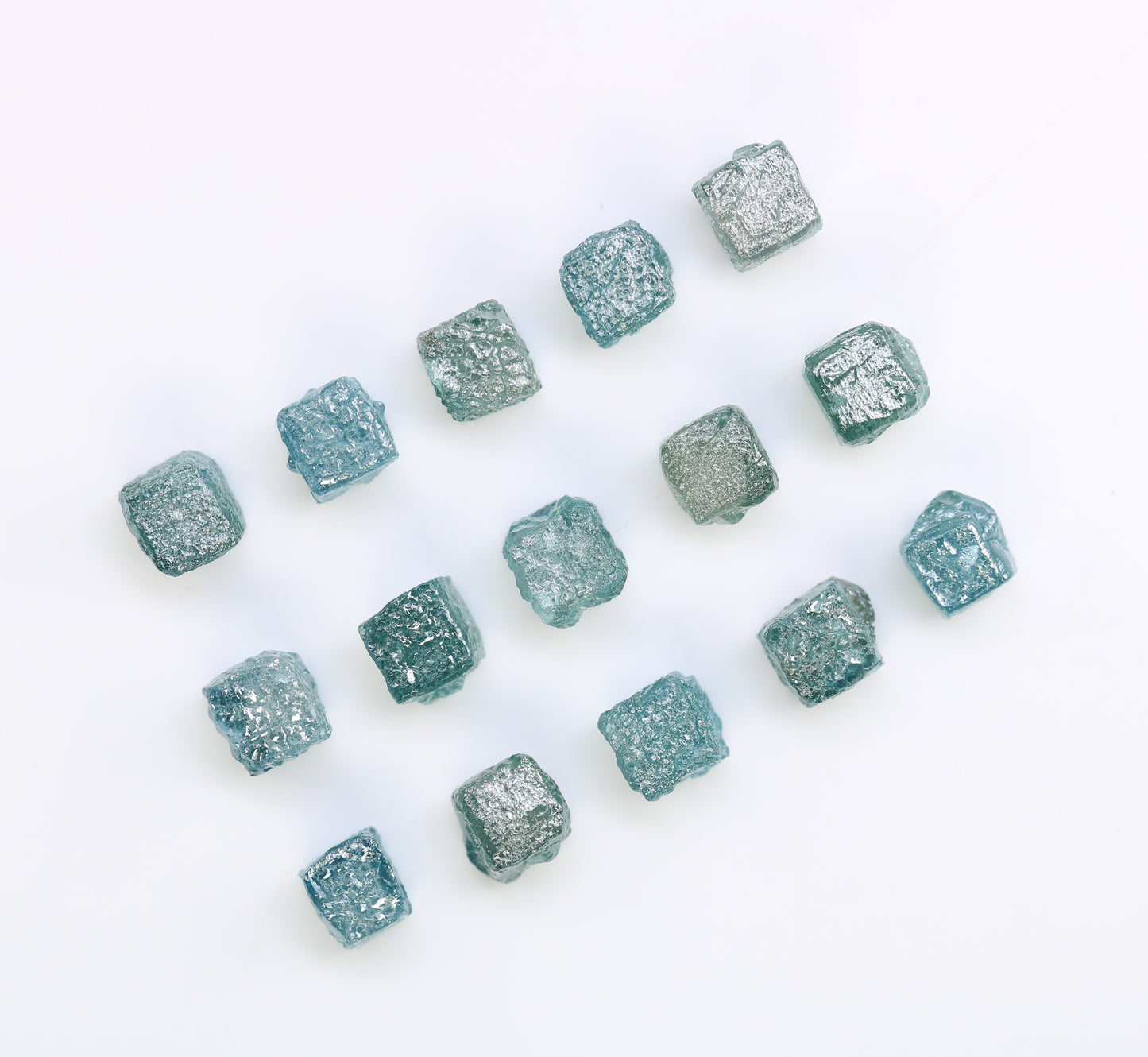 0.80 CT To 1.08 CT Blue Rough Cube Raw Diamond For Engagement Ring - JayKrishna Diamond