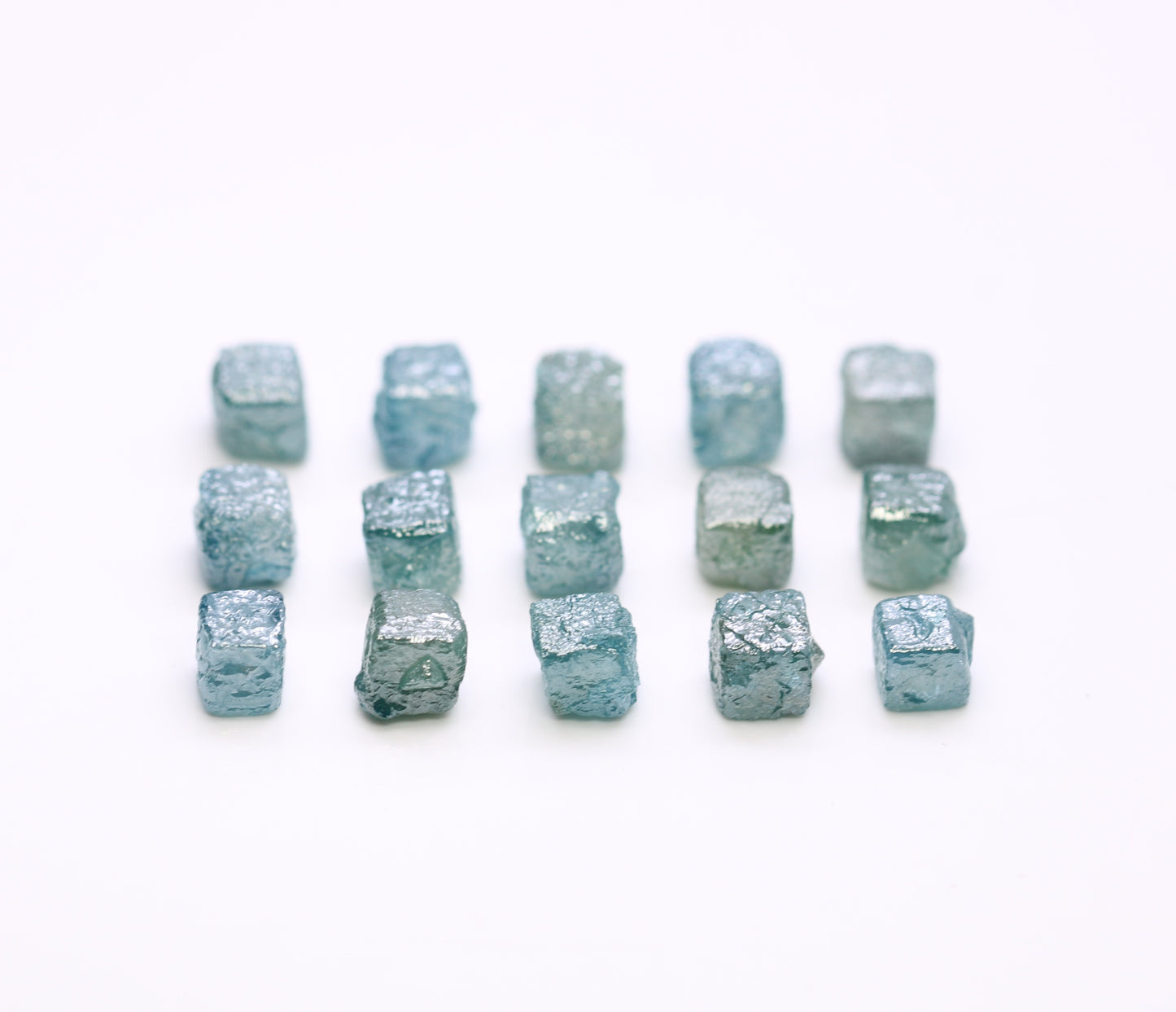 0.80 CT To 1.08 CT Blue Rough Cube Raw Diamond For Engagement Ring - JayKrishna Diamond