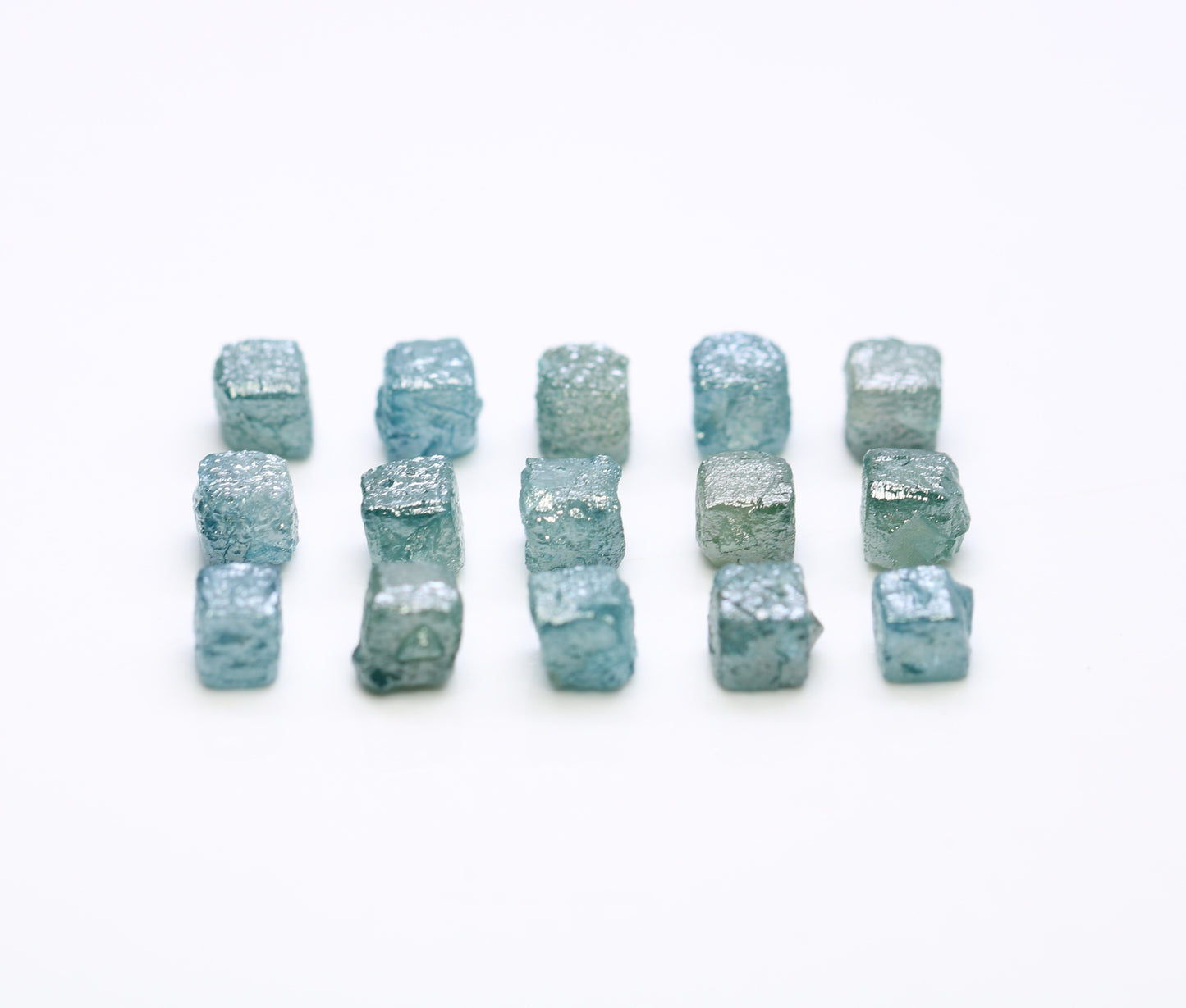 0.80 CT To 1.08 CT Blue Rough Cube Raw Diamond For Engagement Ring - JayKrishna Diamond