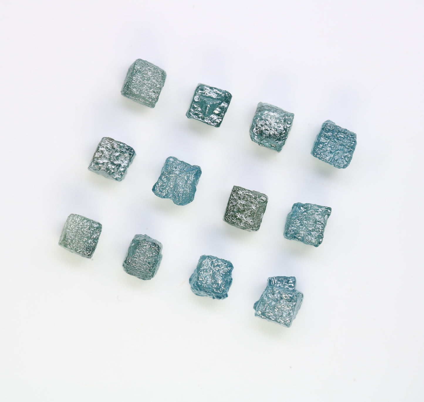 0.87 CT To 1.06 CT Cube Raw Blue Rough Diamond For Engagement Ring - JayKrishna Diamond
