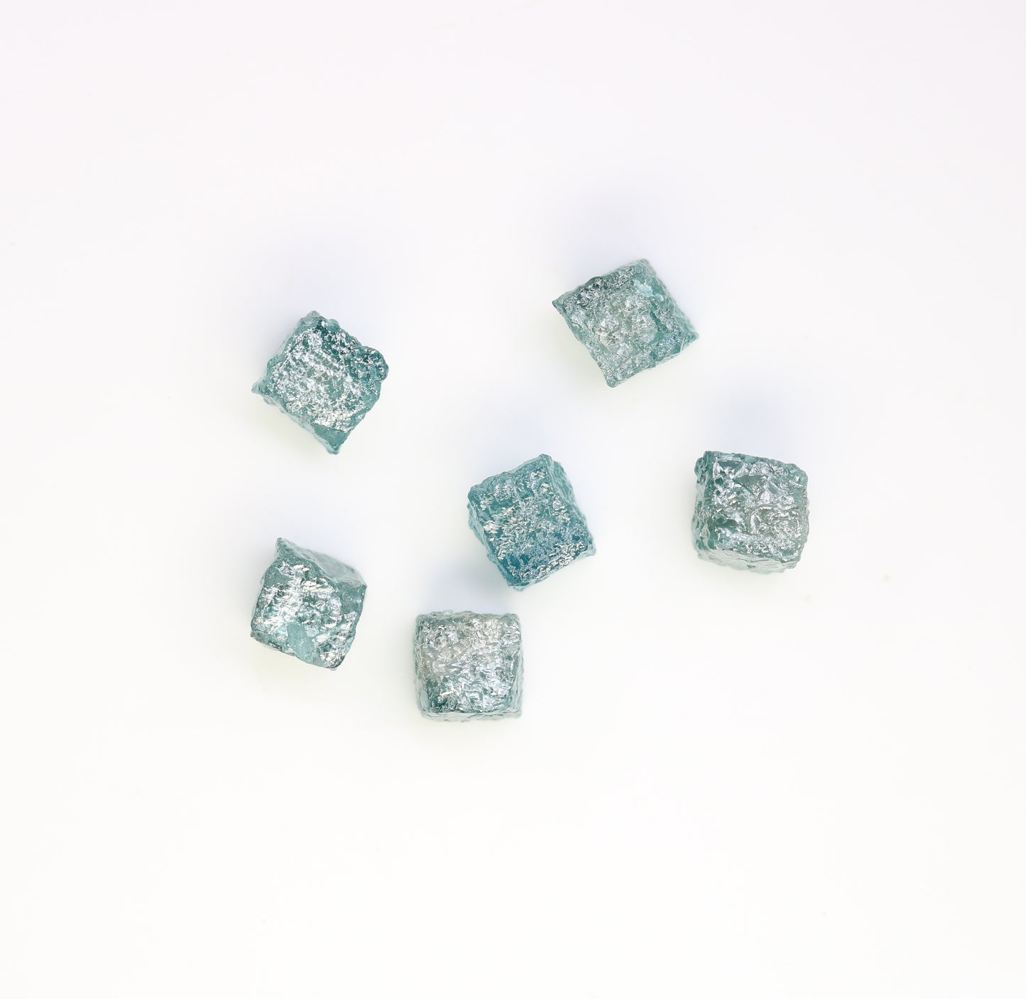 4.17 CT Cube Blue Rough Raw Diamond For Engagement Ring - JayKrishna Diamond