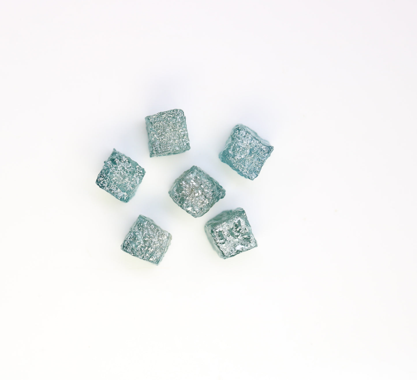 4.17 CT Cube Blue Rough Raw Diamond For Engagement Ring - JayKrishna Diamond