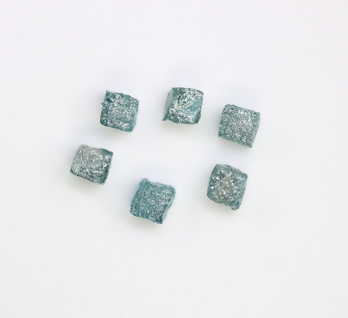 4.17 CT Cube Blue Rough Raw Diamond For Engagement Ring - JayKrishna Diamond