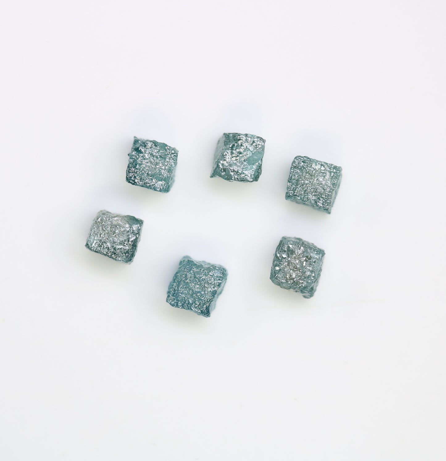 4.17 CT Cube Blue Rough Raw Diamond For Engagement Ring - JayKrishna Diamond