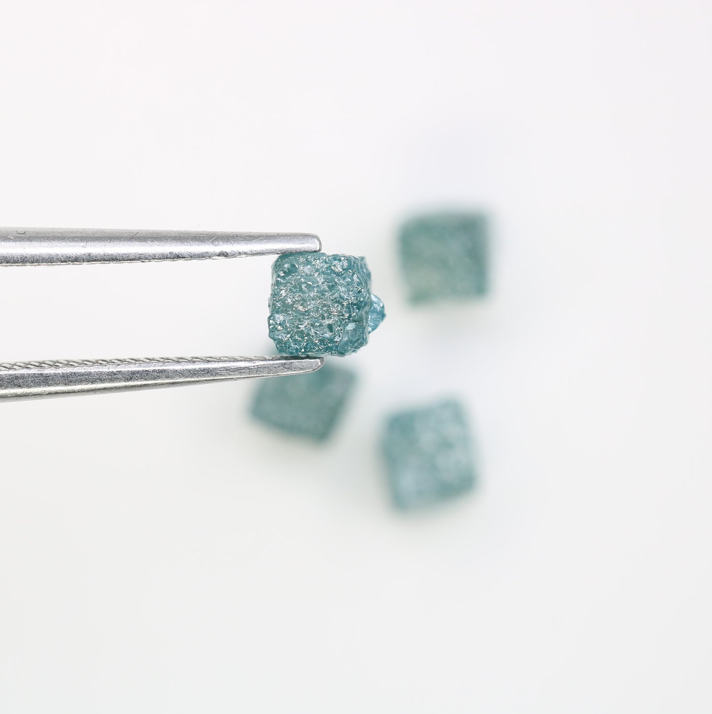 2.78 CT Cube Blue Rough Raw Diamond For Engagement Ring - JayKrishna Diamond