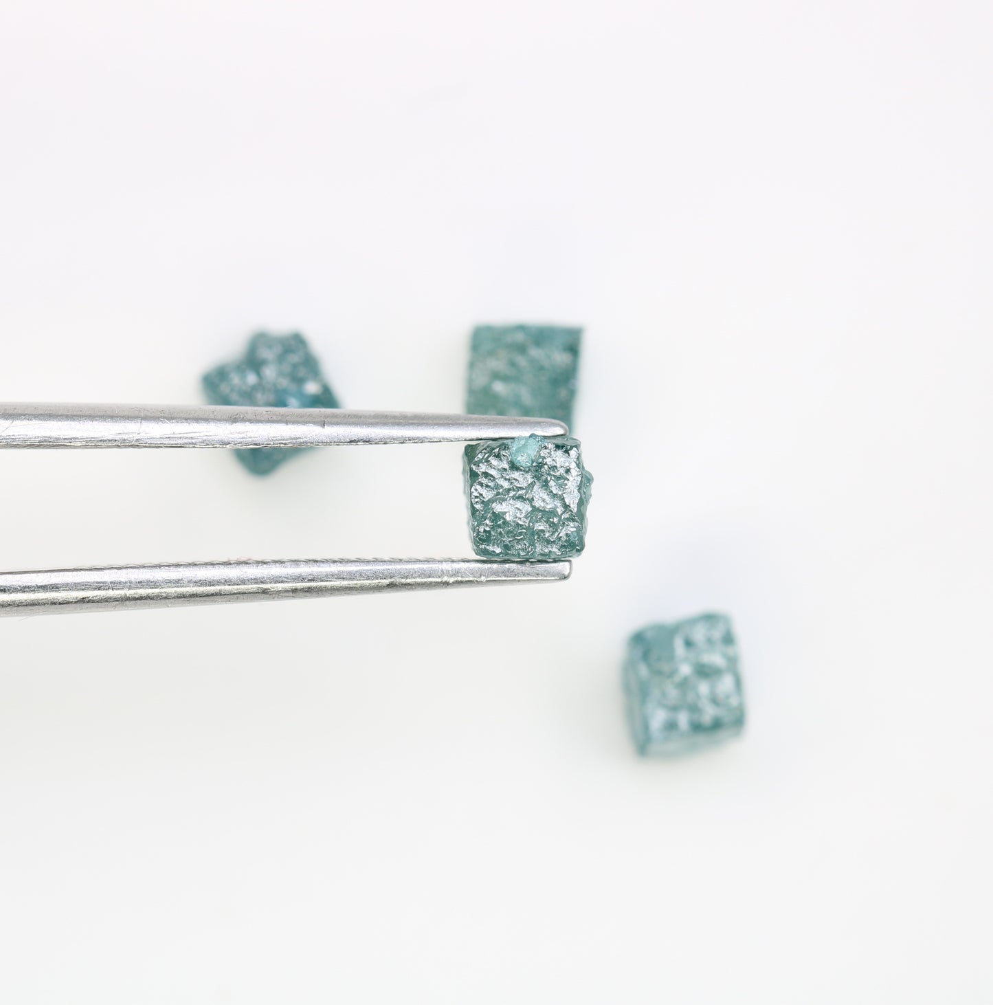 2.78 CT Cube Blue Rough Raw Diamond For Engagement Ring - JayKrishna Diamond
