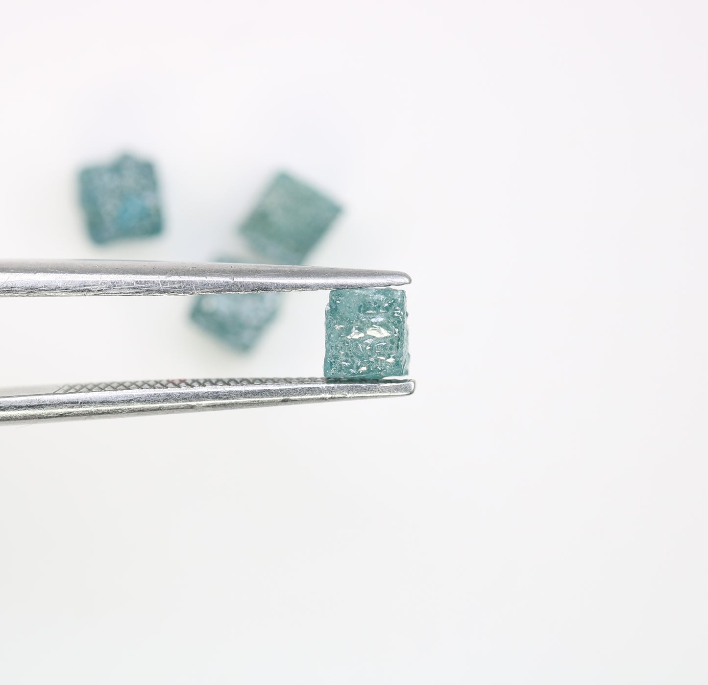 2.78 CT Cube Blue Rough Raw Diamond For Engagement Ring - JayKrishna Diamond