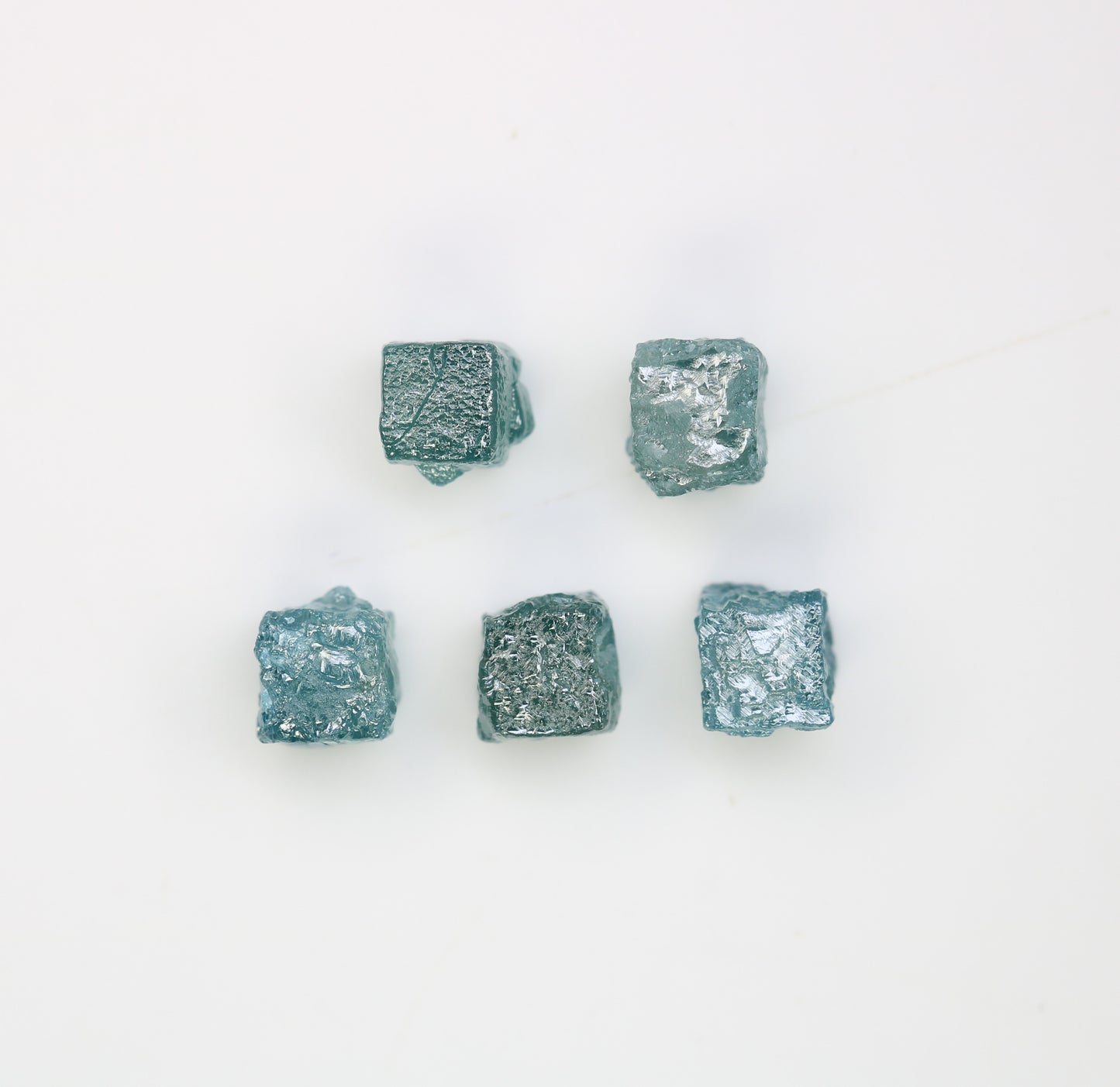 4.04 CT Raw Cube Blue Rough Diamond For Engagement Ring - JayKrishna Diamond