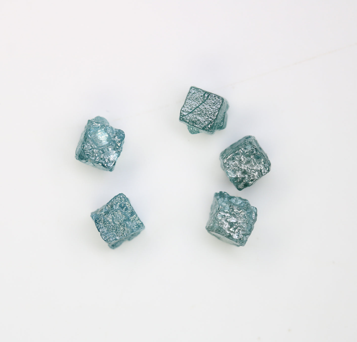 4.04 CT Raw Cube Blue Rough Diamond For Engagement Ring - JayKrishna Diamond