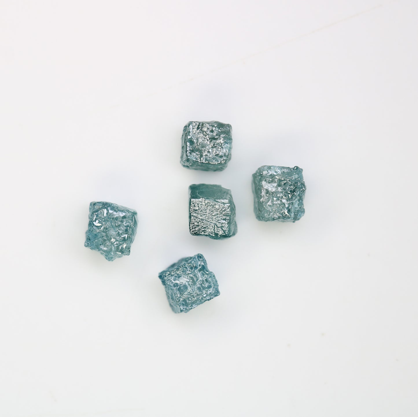 4.04 CT Raw Cube Blue Rough Diamond For Engagement Ring - JayKrishna Diamond