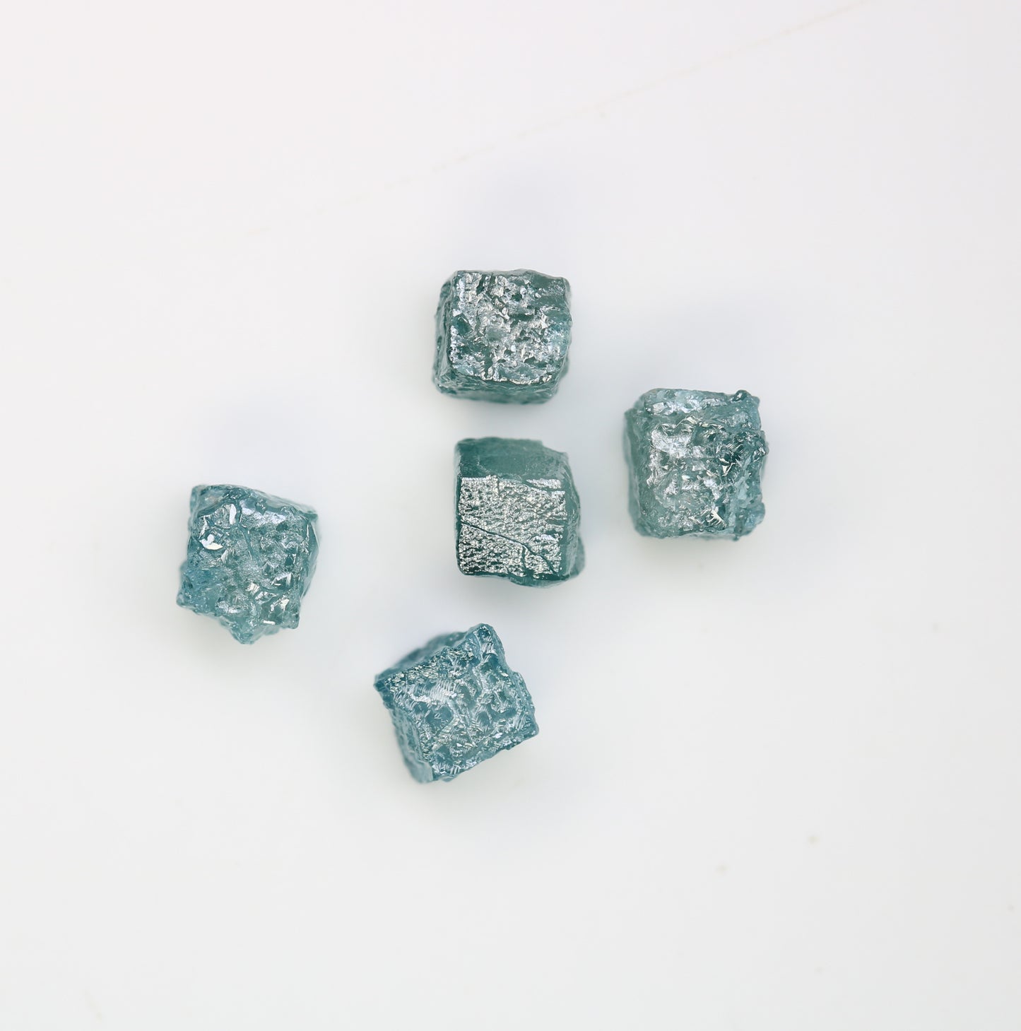 4.04 CT Raw Cube Blue Rough Diamond For Engagement Ring - JayKrishna Diamond