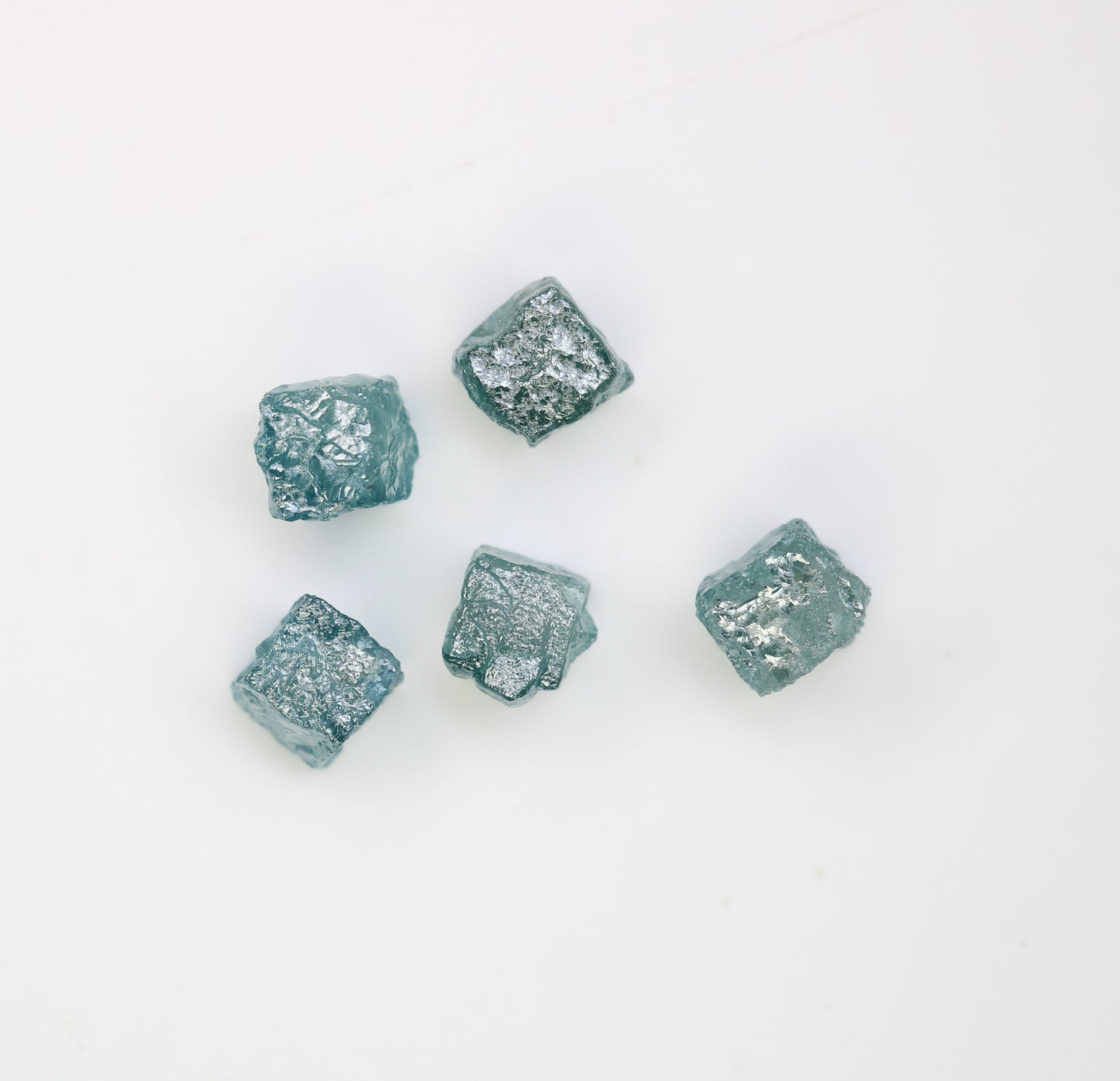 4.04 CT Raw Cube Blue Rough Diamond For Engagement Ring - JayKrishna Diamond