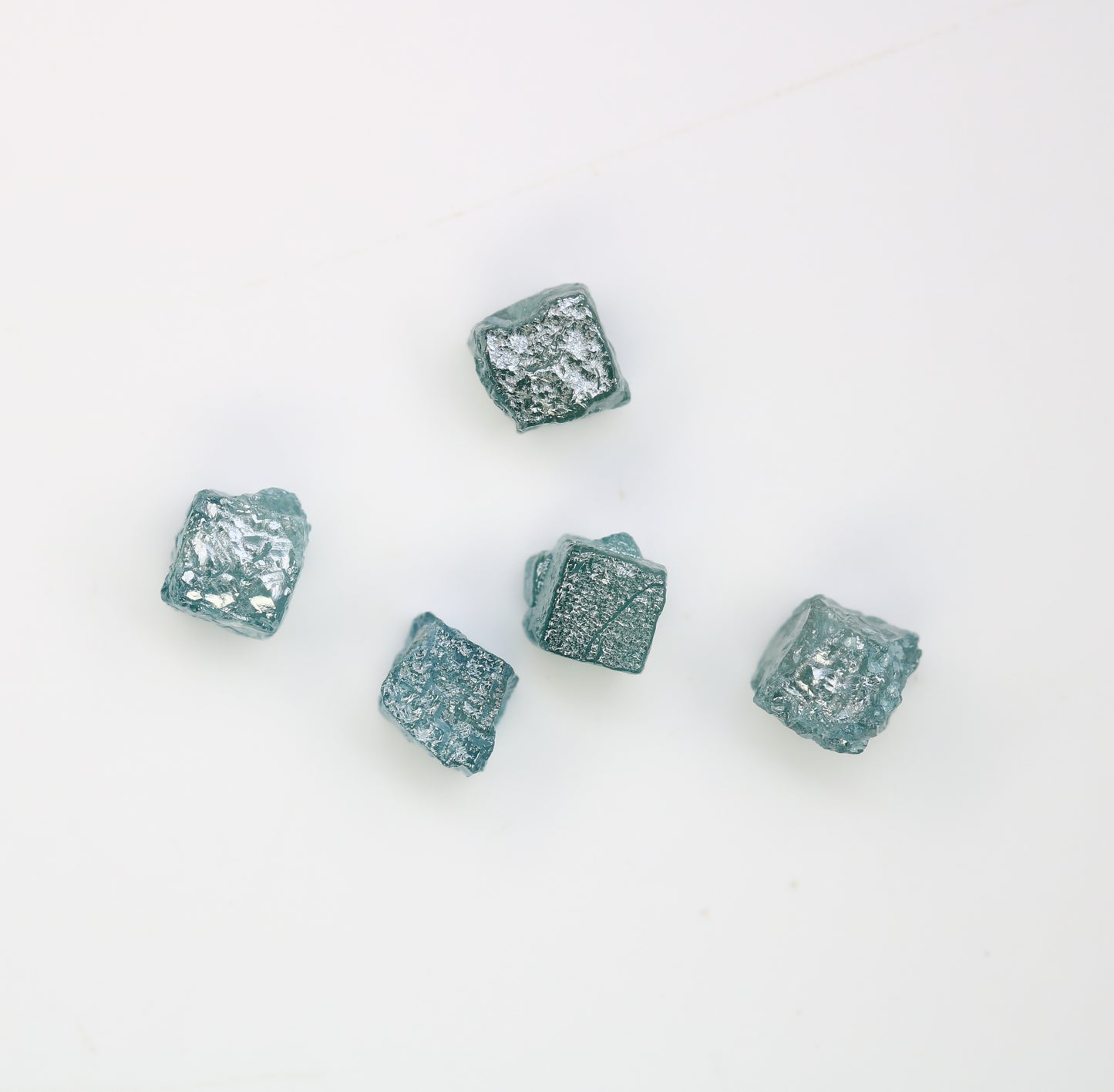 4.04 CT Raw Cube Blue Rough Diamond For Engagement Ring - JayKrishna Diamond