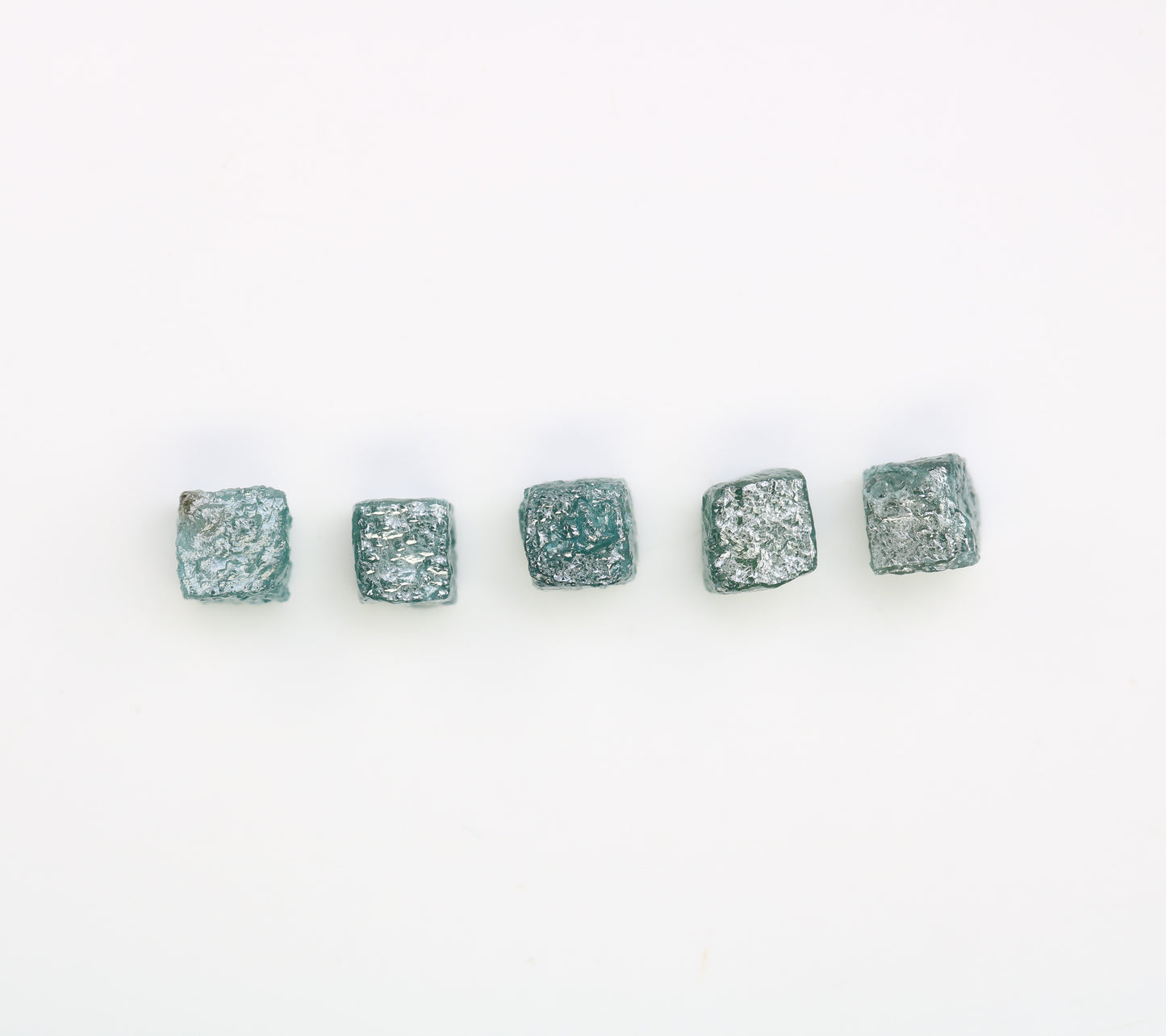 3.90 CT Blue Rough Raw Cube Diamond For Engagement Ring - JayKrishna Diamond