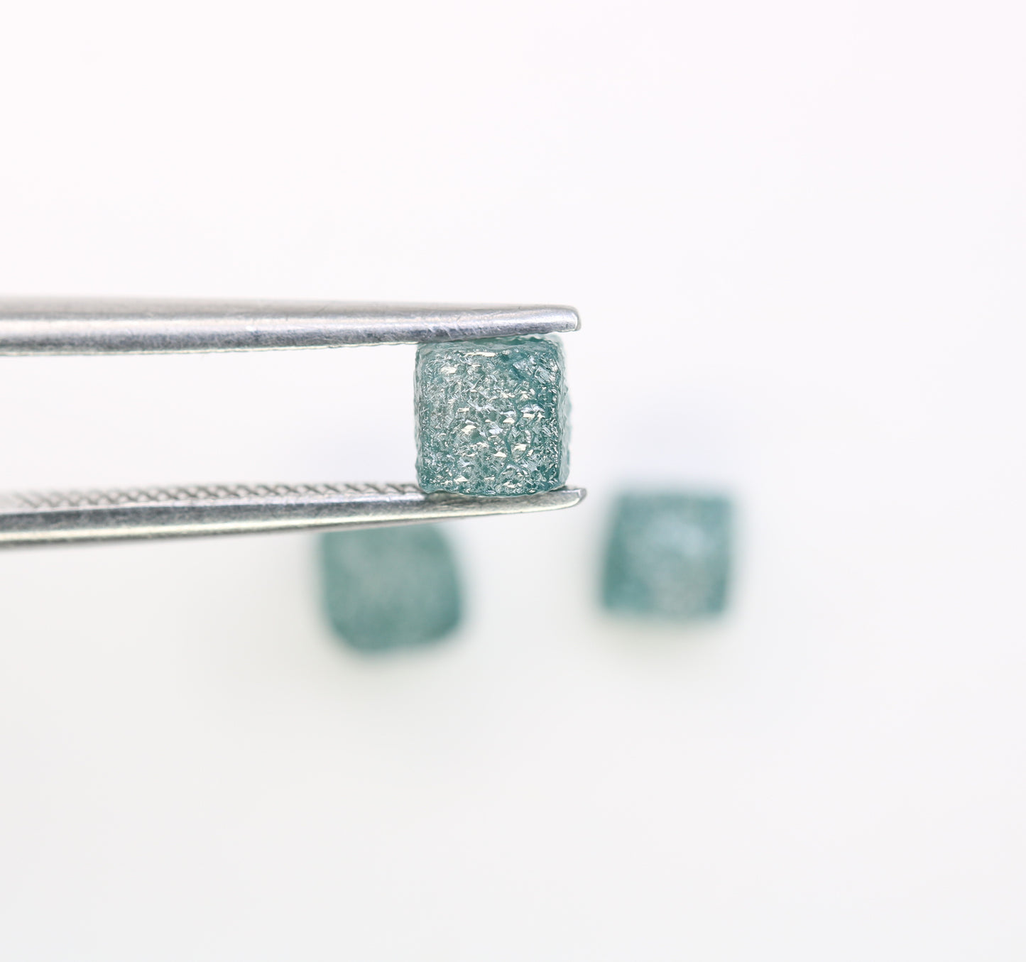 2.63 CT Raw Blue Cube Rough Diamond For Engagement Ring - JayKrishna Diamond
