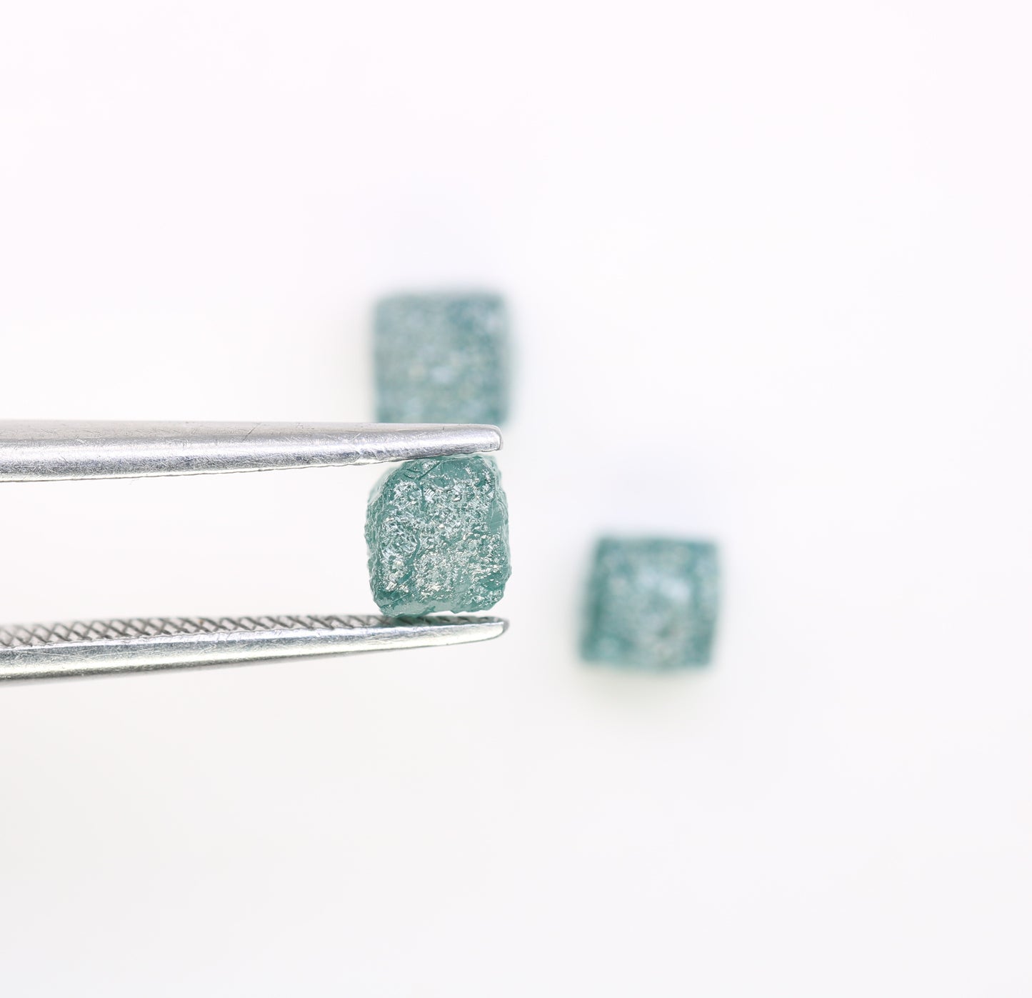 2.63 CT Raw Blue Cube Rough Diamond For Engagement Ring - JayKrishna Diamond