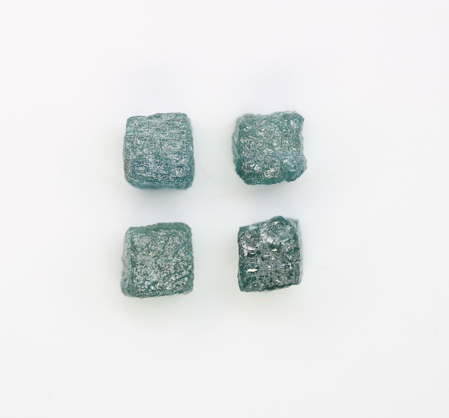 3.39 CT Cube Raw Blue Rough Diamond For Engagement Ring - JayKrishna Diamond