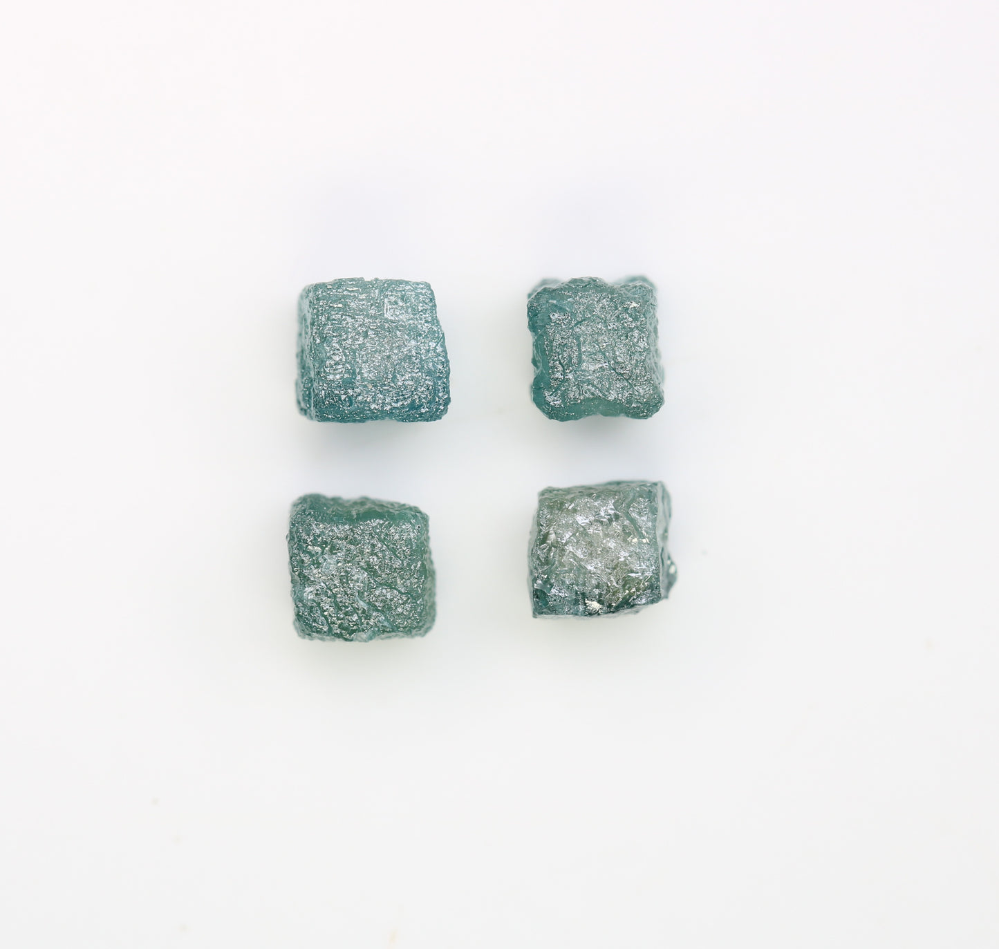 3.39 CT Cube Raw Blue Rough Diamond For Engagement Ring - JayKrishna Diamond