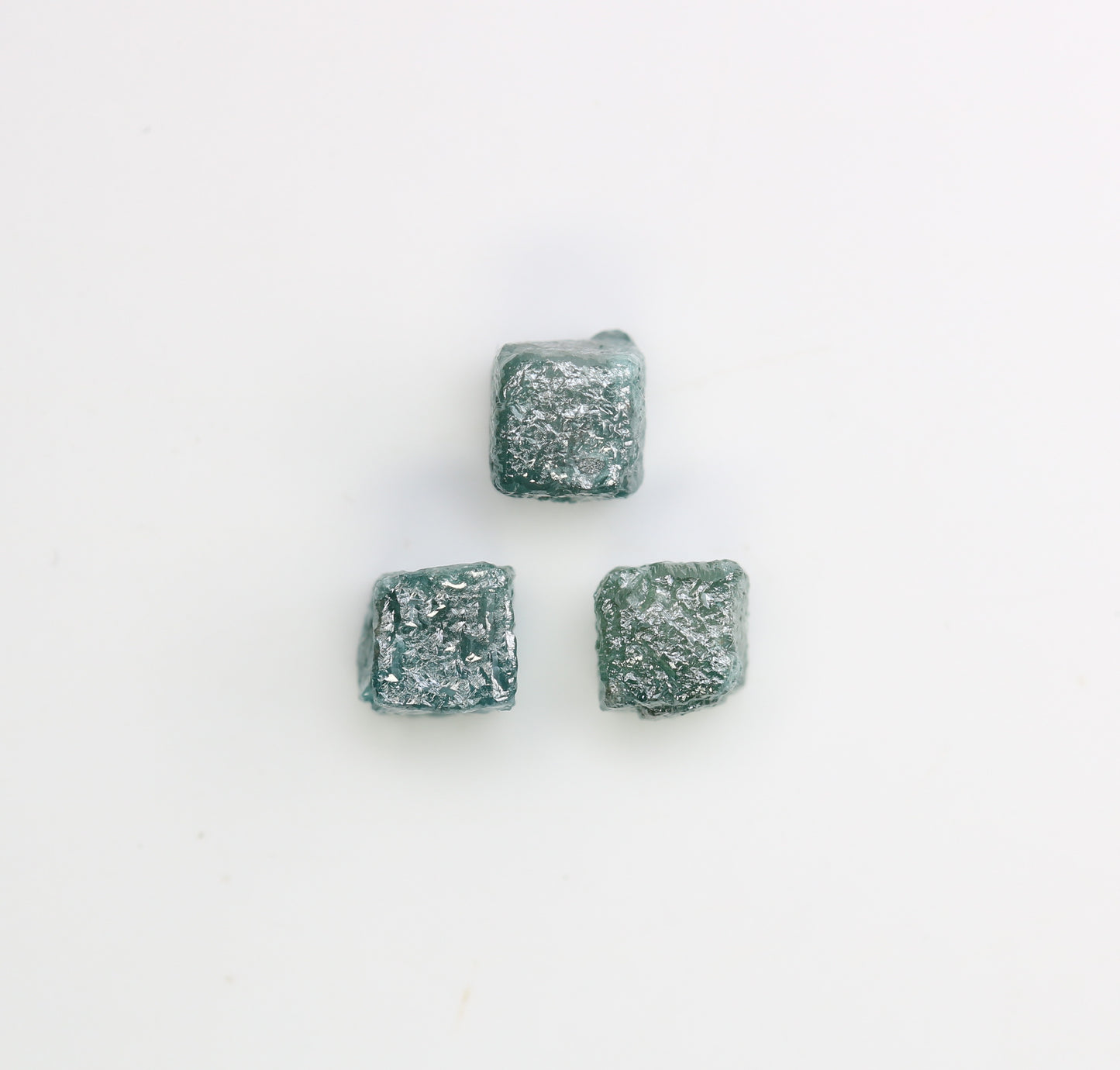 2.43 CT Cube Raw Blue Rough Diamond For Engagement Ring - JayKrishna Diamond