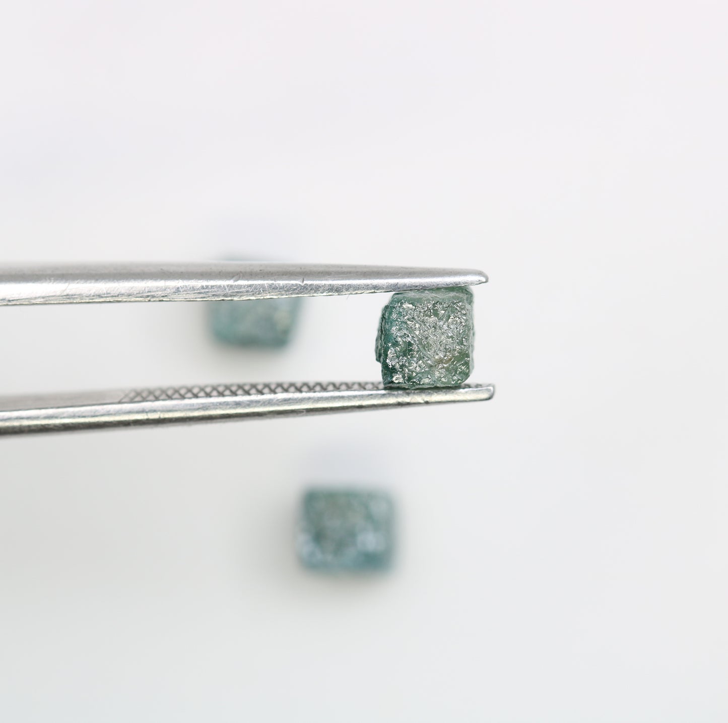 2.43 CT Cube Raw Blue Rough Diamond For Engagement Ring - JayKrishna Diamond