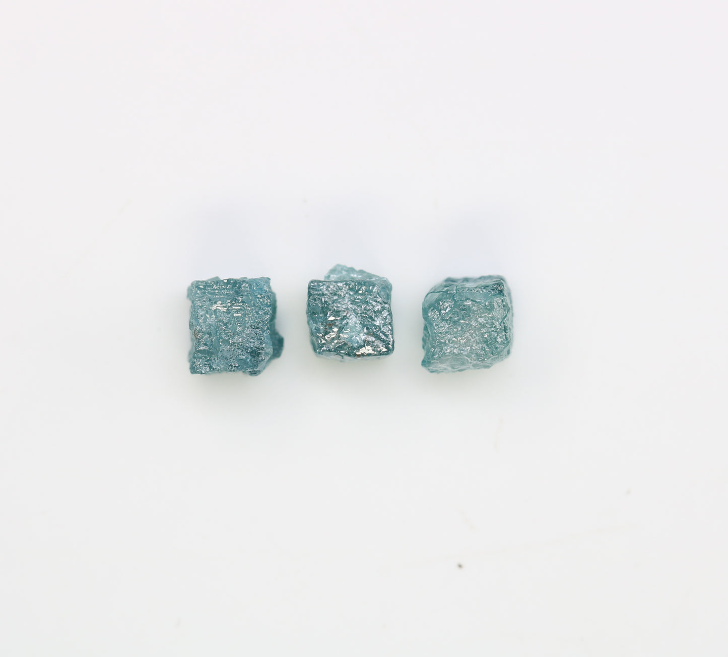 2.37 CT Cube Raw Blue Rough Diamond For Engagement Ring - JayKrishna Diamond