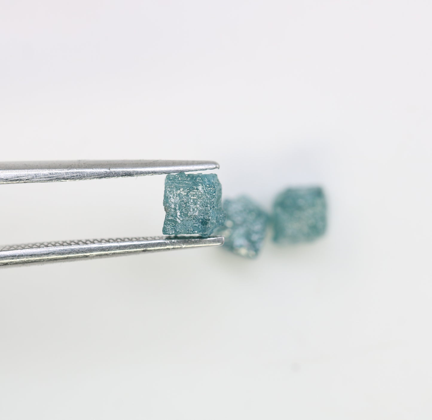 2.37 CT Cube Raw Blue Rough Diamond For Engagement Ring - JayKrishna Diamond