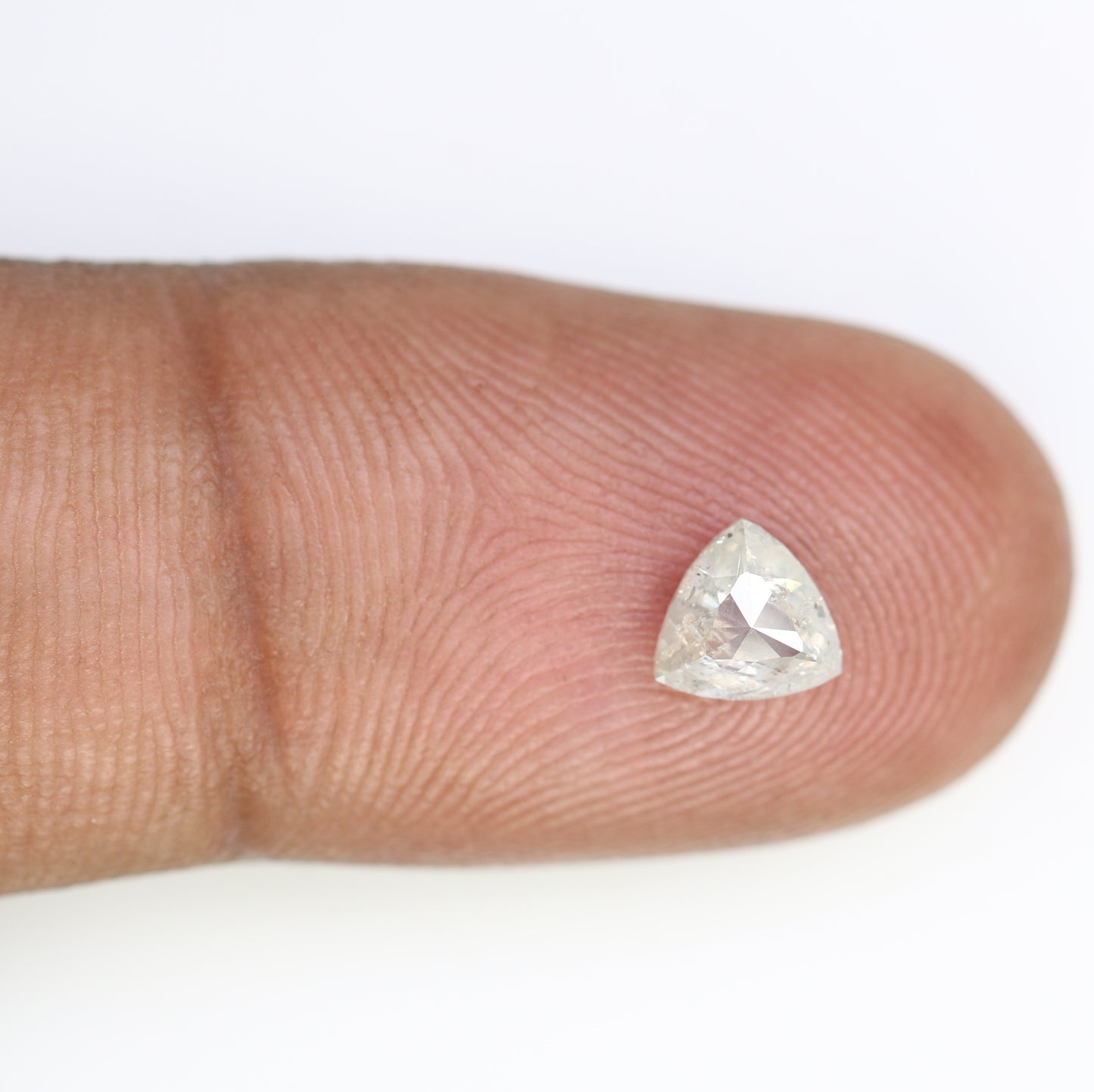 0.70 CT Salt And Pepper Triangle Shape 5.50 MM Diamond For Galaxy Ring - JayKrishna Diamond