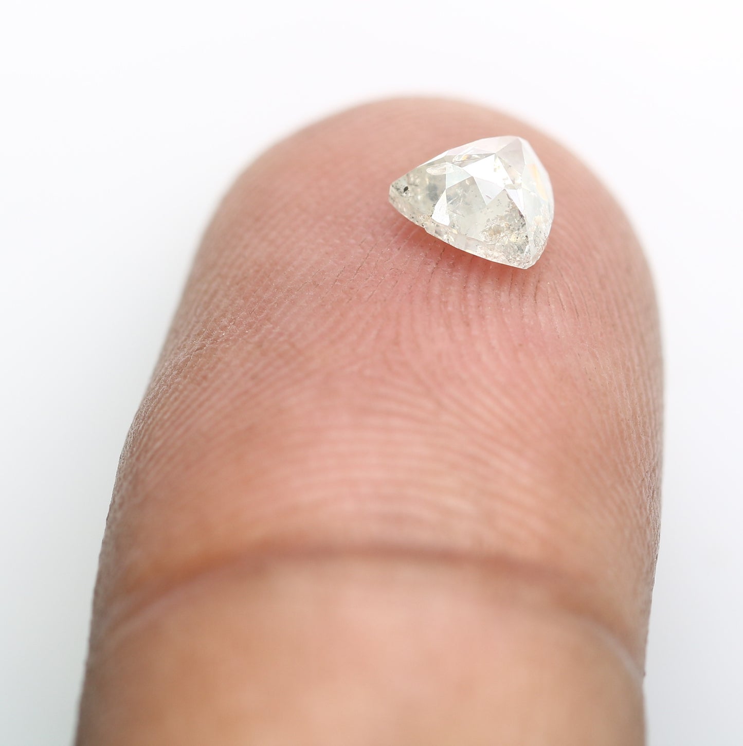 0.70 CT Salt And Pepper Triangle Shape 5.50 MM Diamond For Galaxy Ring - JayKrishna Diamond