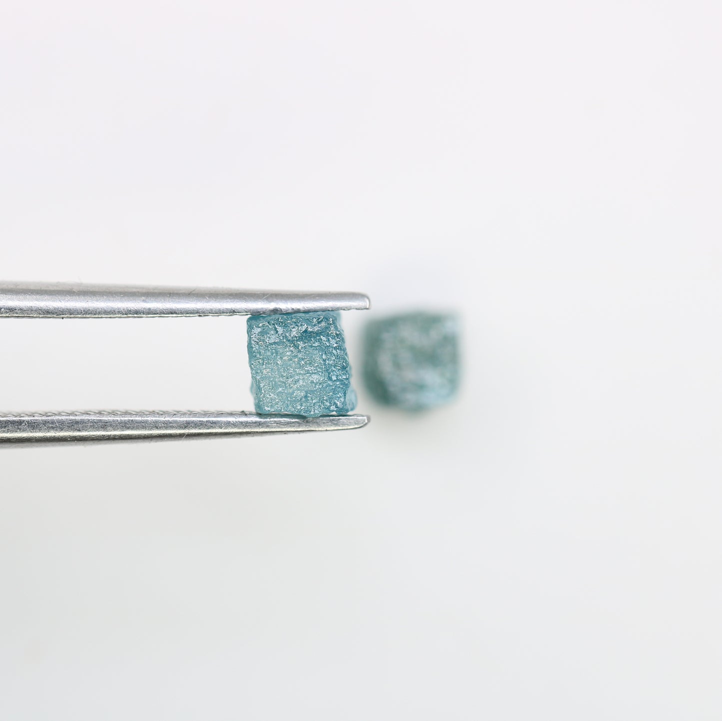 1.55 CT Blue Rough Cube Raw Diamond For Engagement Ring - JayKrishna Diamond