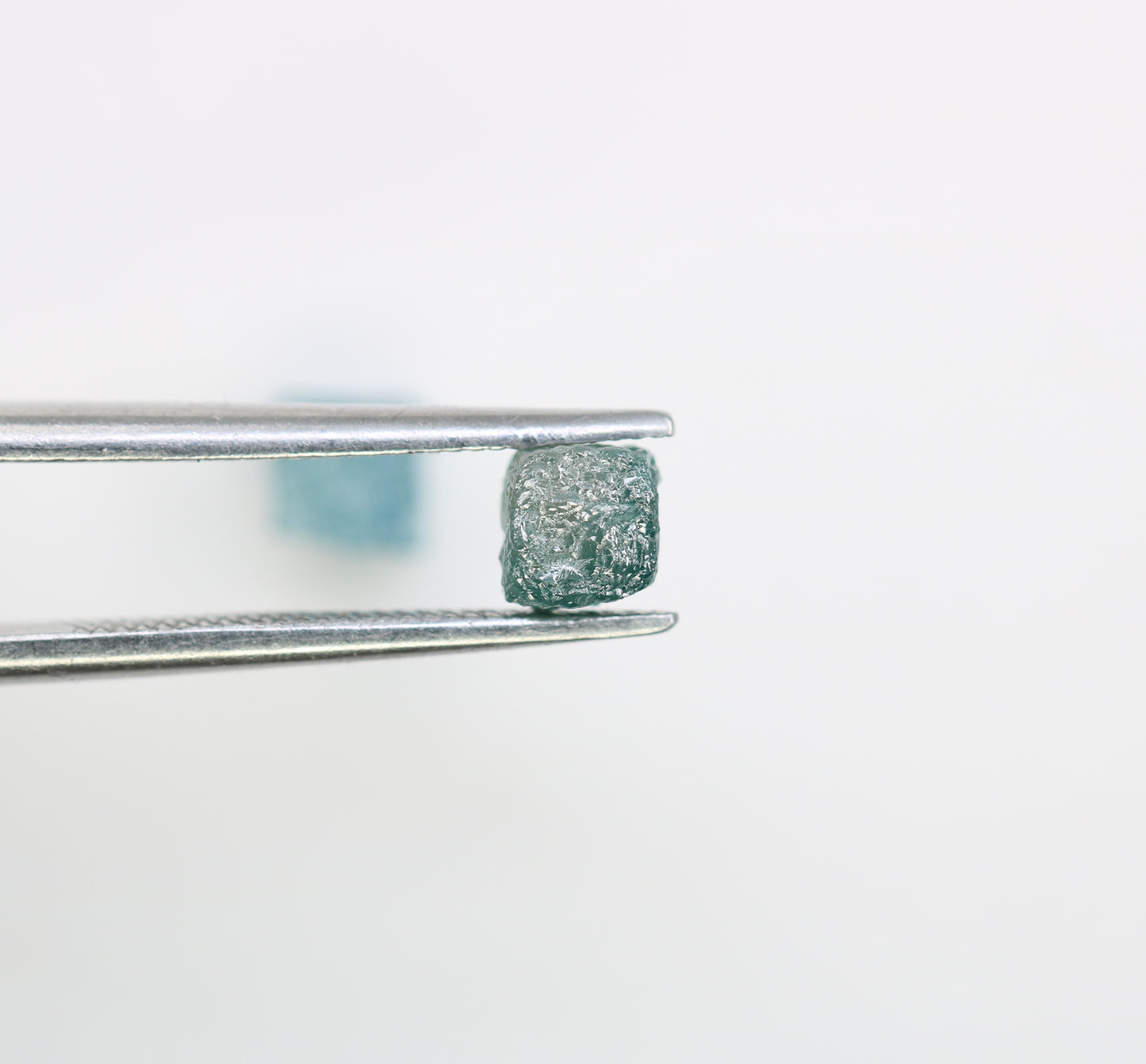 1.55 CT Blue Rough Cube Raw Diamond For Engagement Ring - JayKrishna Diamond