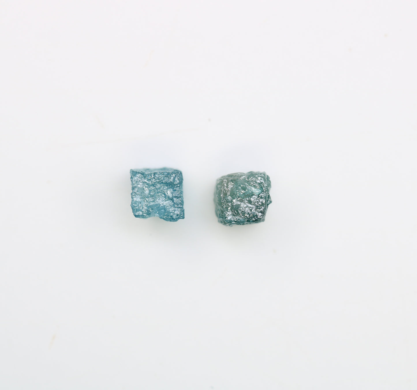 1.55 CT Blue Rough Cube Raw Diamond For Engagement Ring - JayKrishna Diamond