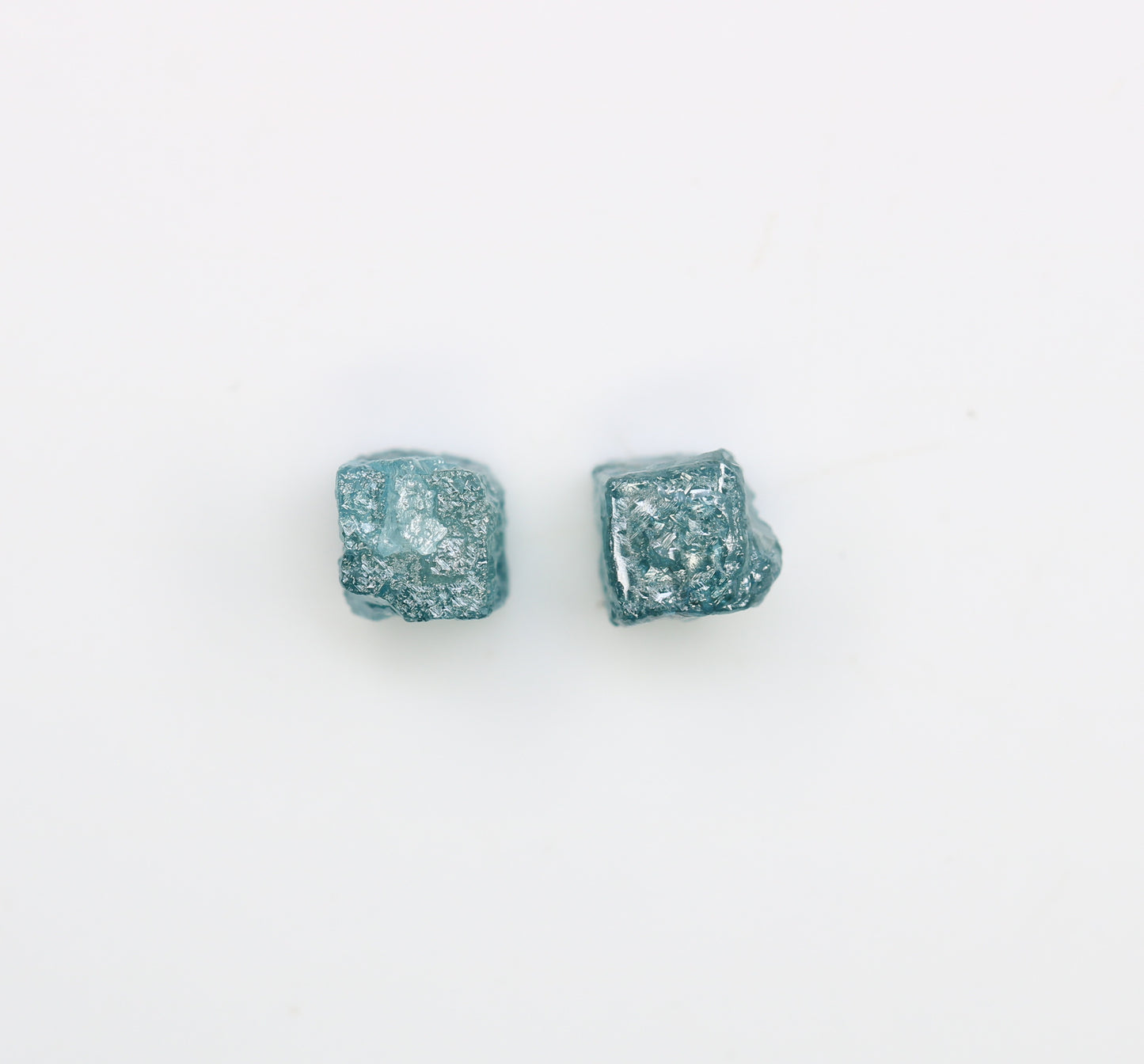 1.56 CT Blue Rough Cube Raw Diamond For Engagement Ring - JayKrishna Diamond