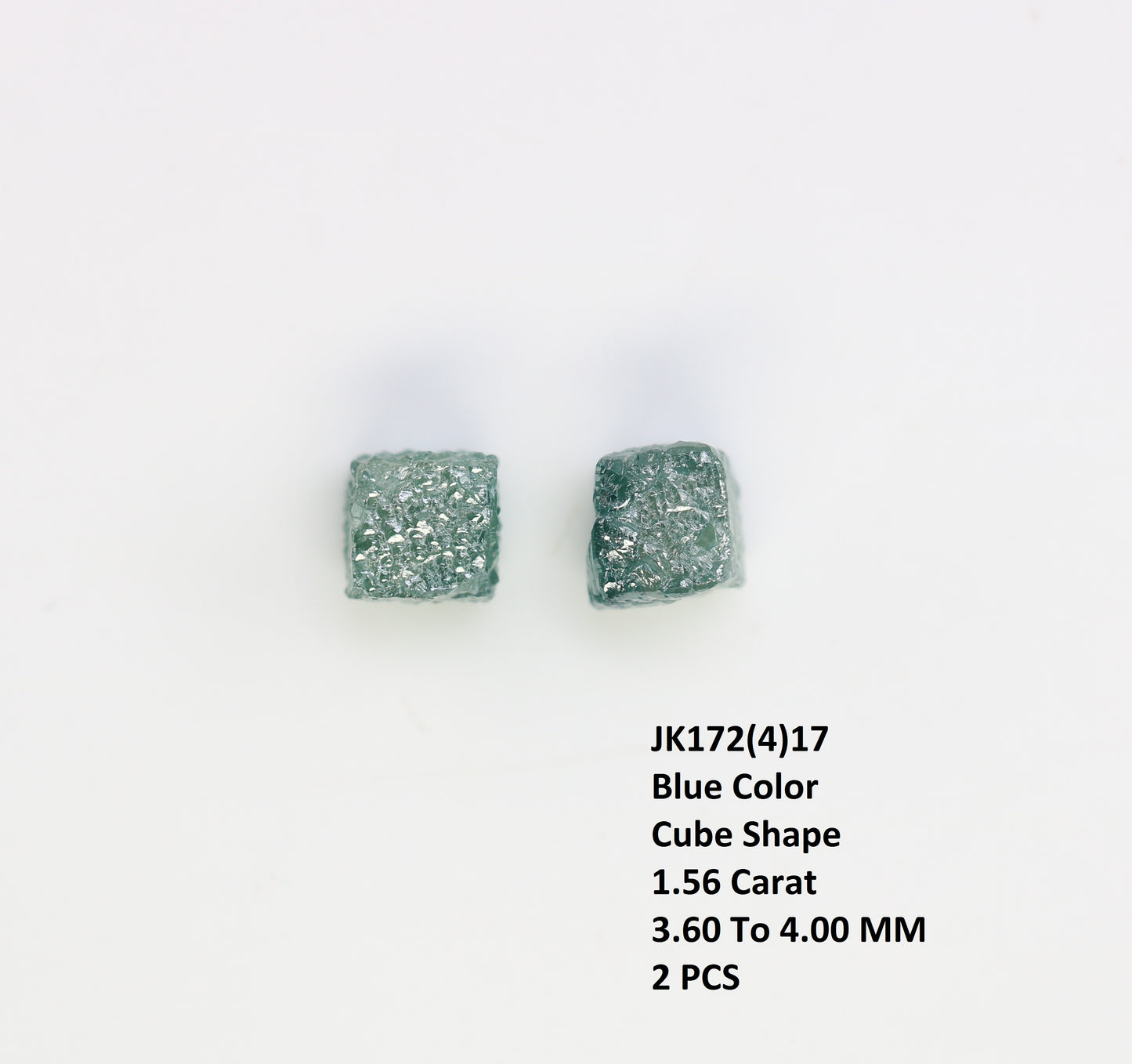 1.56 CT Cube Raw Blue Rough Diamond For Engagement Ring - JayKrishna Diamond