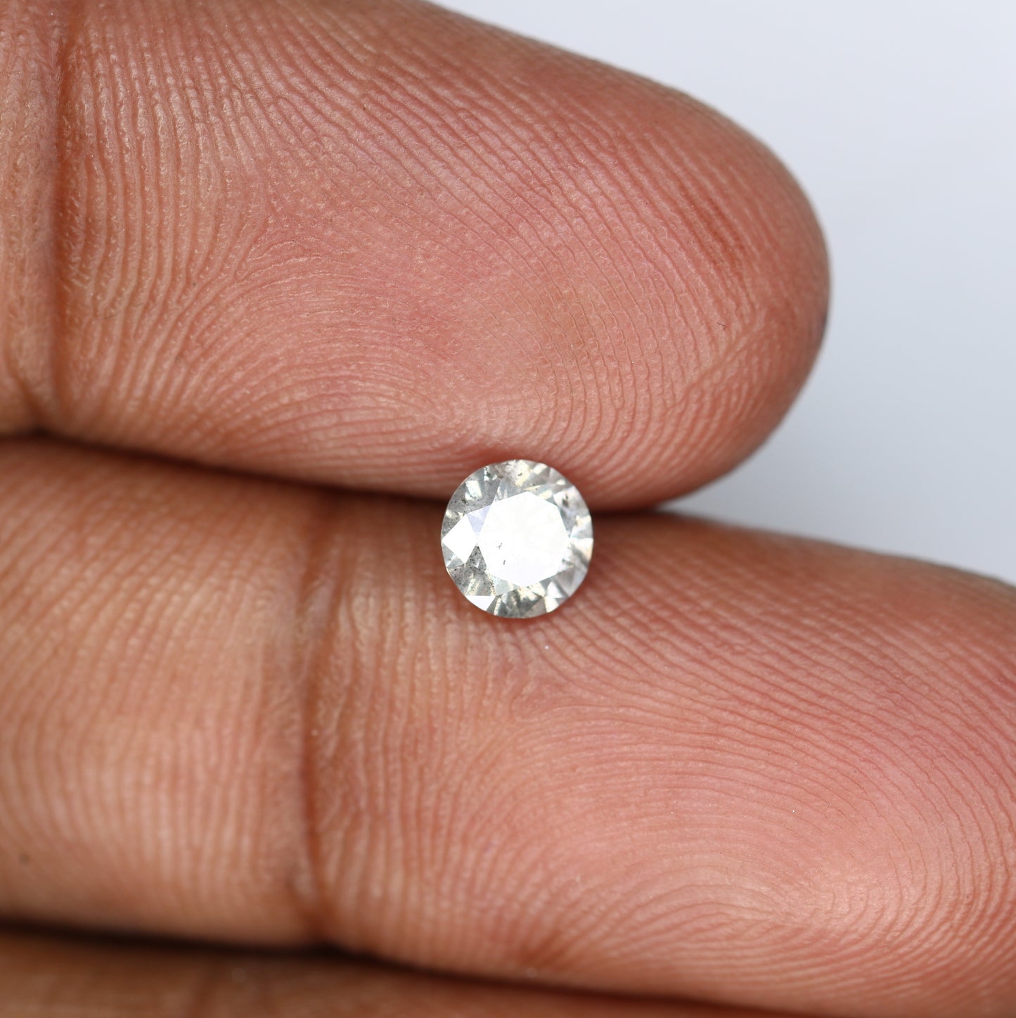 0.60 CT Salt and Pepper Round Brilliant Cut Diamond for an Elegant Engagement Ring: Unique Gemstone Jewelry - JayKrishna Diamond