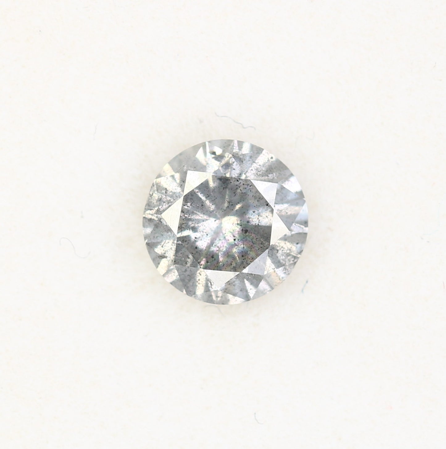 0.60 CT Salt and Pepper Round Brilliant Cut Diamond for an Elegant Engagement Ring: Unique Gemstone Jewelry - JayKrishna Diamond