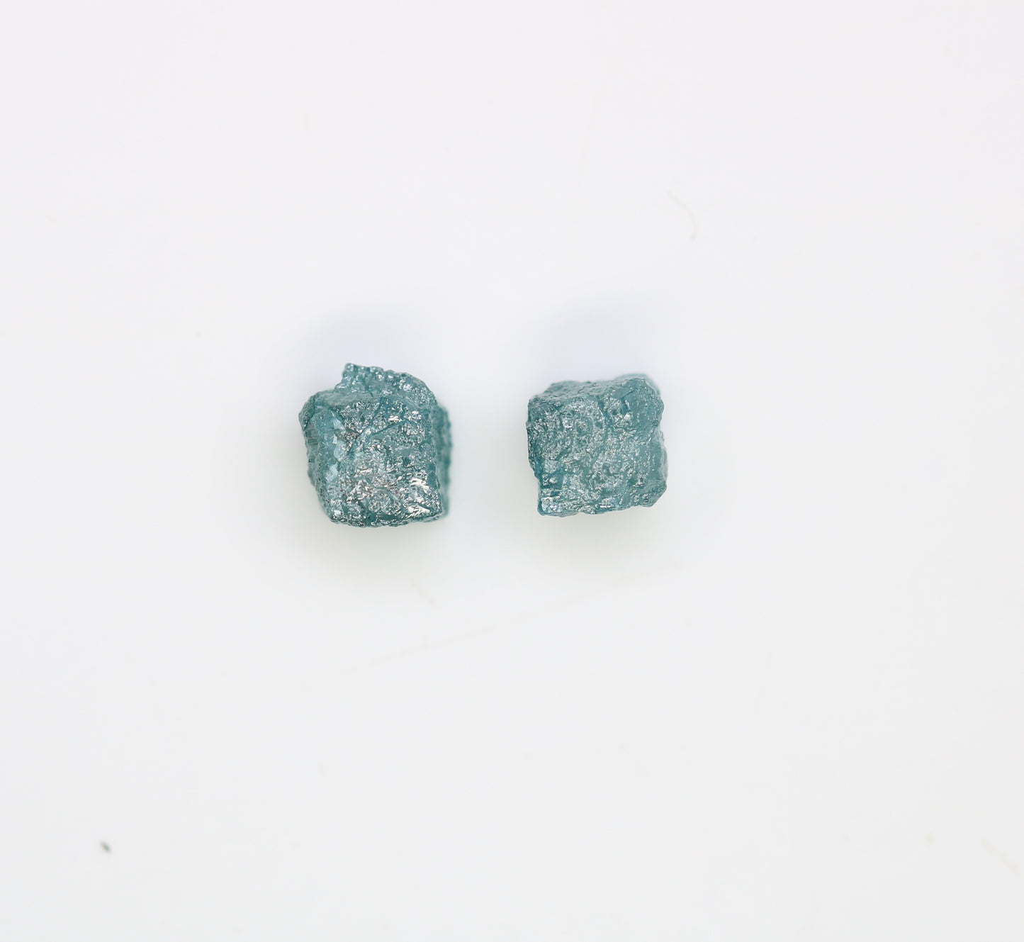 1.64 CT Cube Rough Raw Blue Diamond For Engagement Ring - JayKrishna Diamond