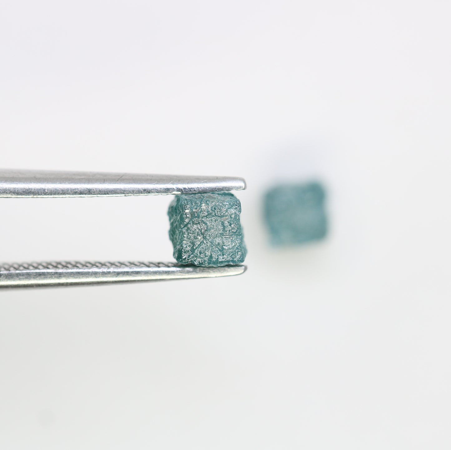 1.64 CT Cube Rough Raw Blue Diamond For Engagement Ring - JayKrishna Diamond
