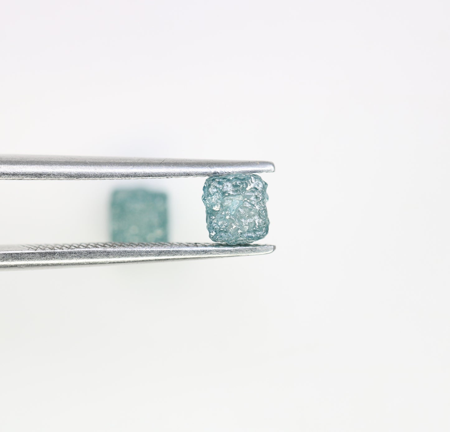 1.60 CT Cube Rough Raw Blue Diamond For Engagement Ring - JayKrishna Diamond