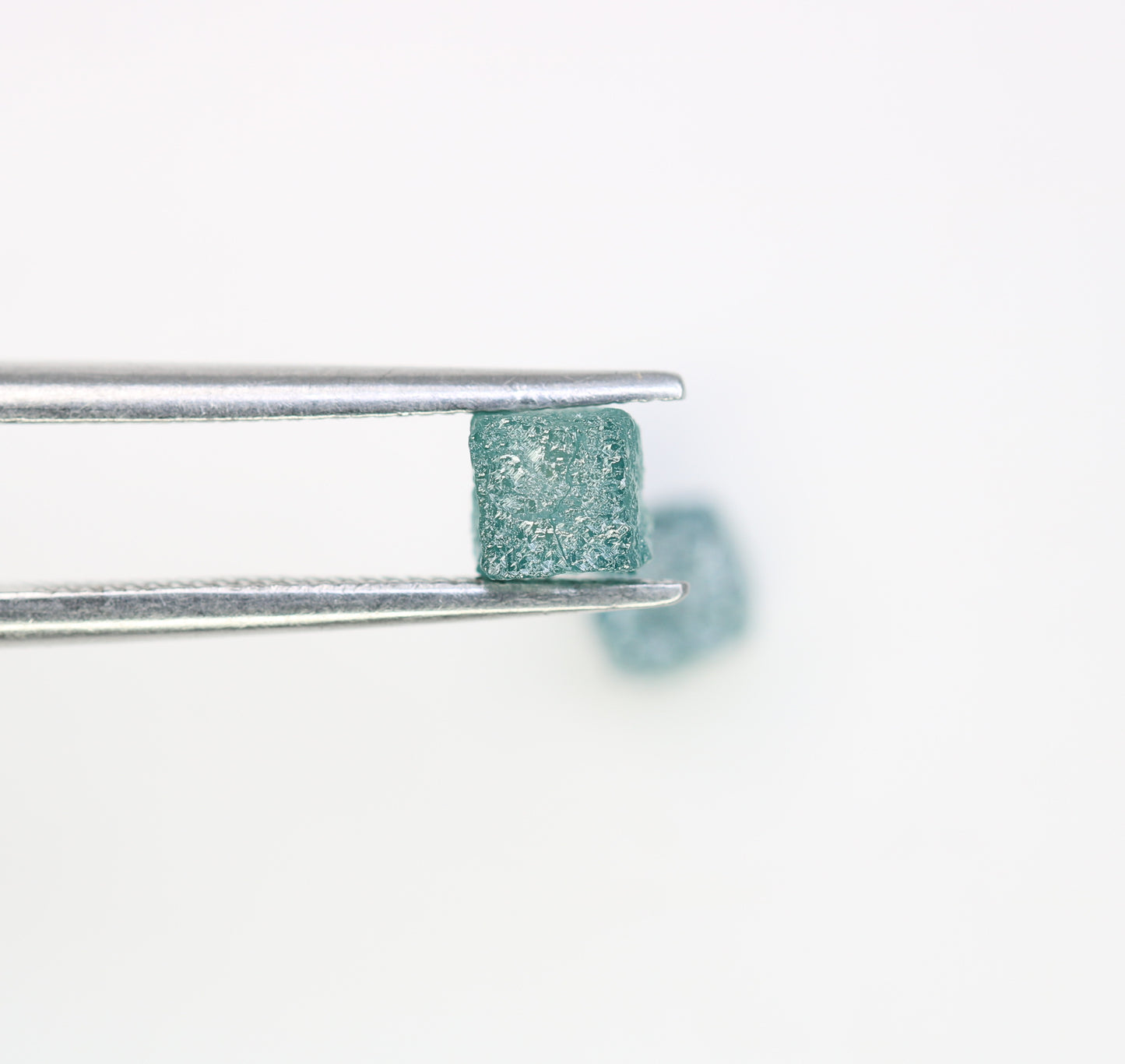 1.60 CT Cube Rough Raw Blue Diamond For Engagement Ring - JayKrishna Diamond